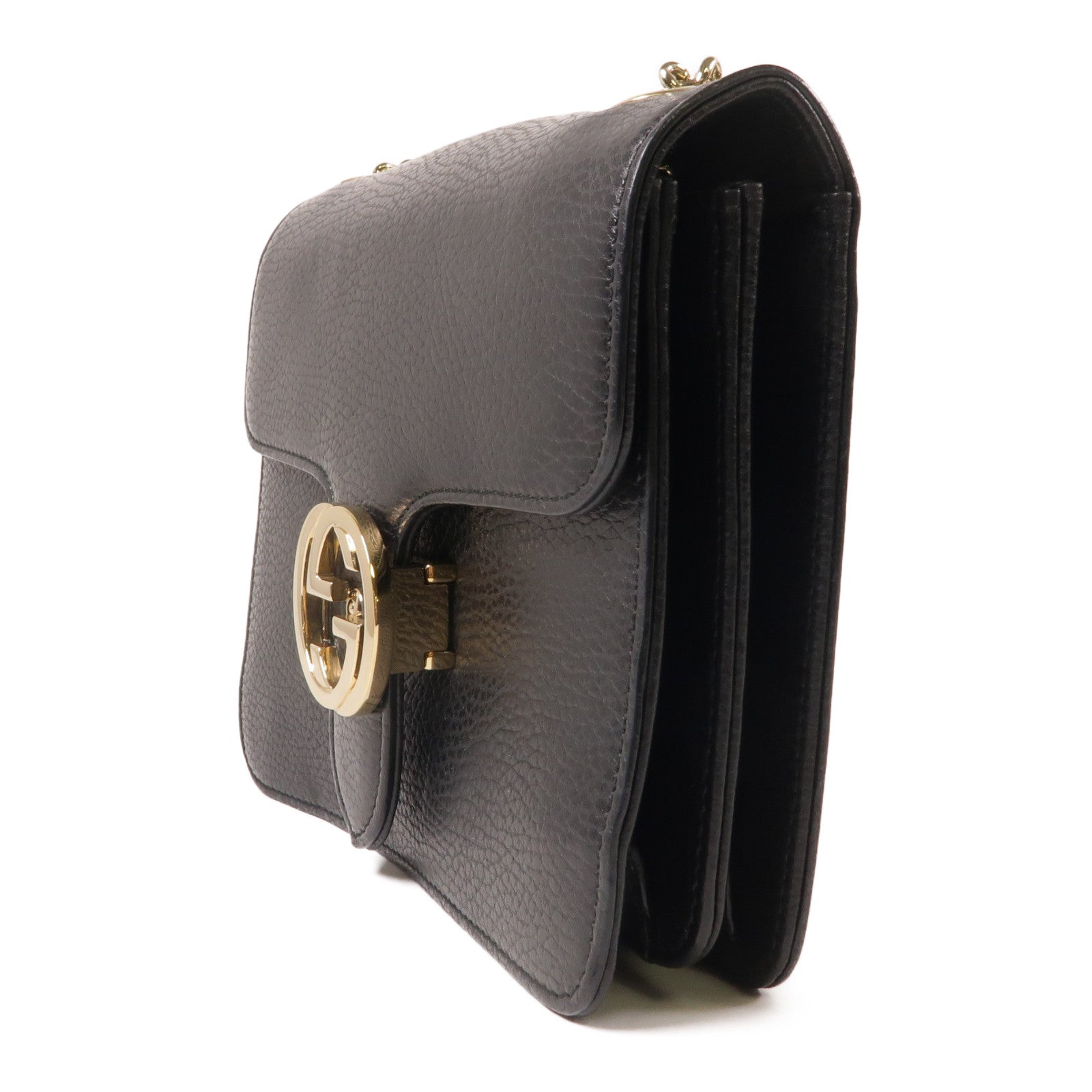 GUCCI 牛皮皮革Shoulder Bag金扣肩背袋