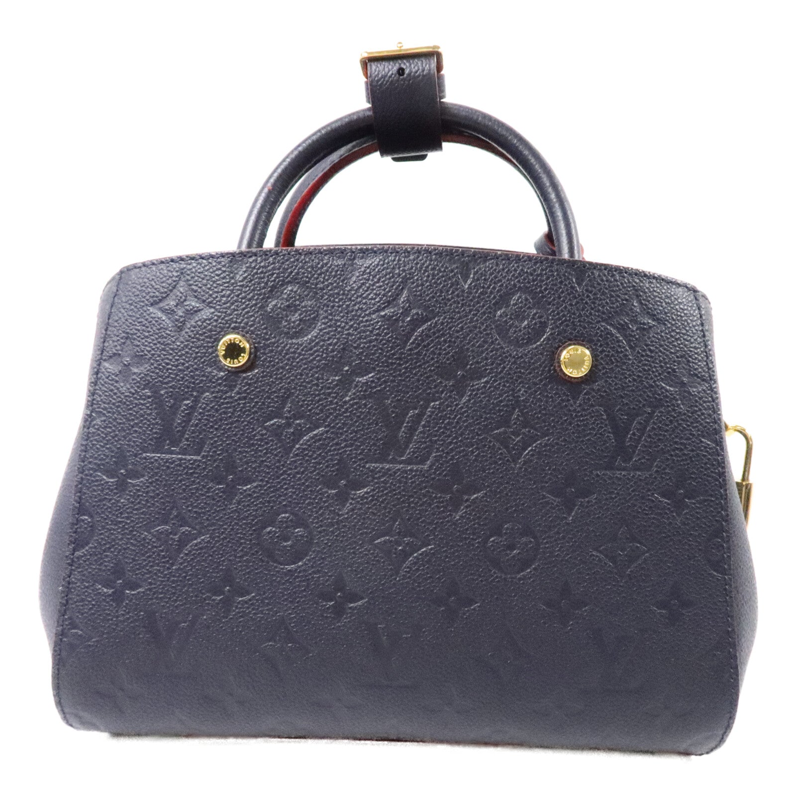LOUIS VUITTON Monogram Empreinte Montaigne BB手挽肩背兩用袋