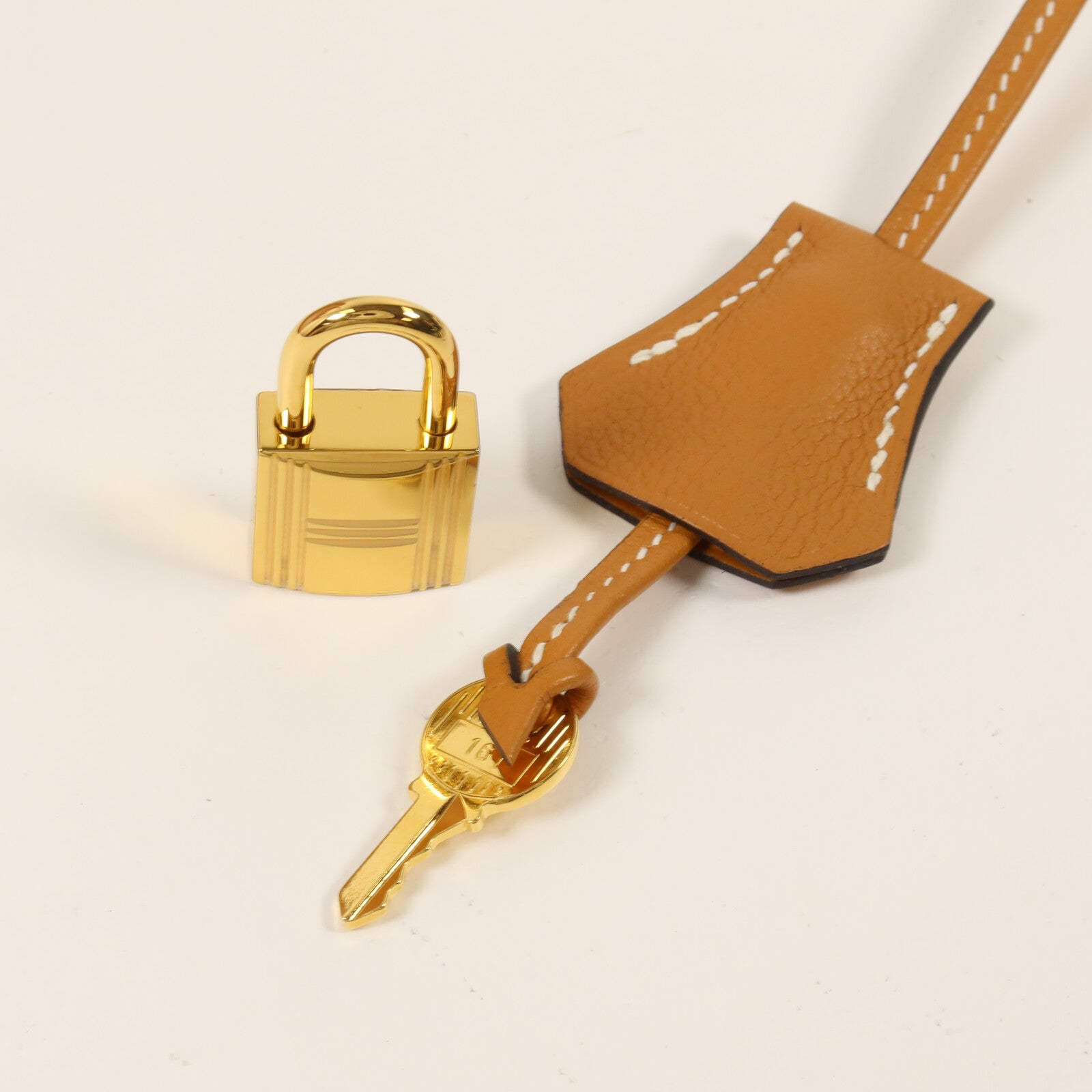 HERMES Novillo皮革Bolide 1923 30手挽肩背兩用袋Gold
