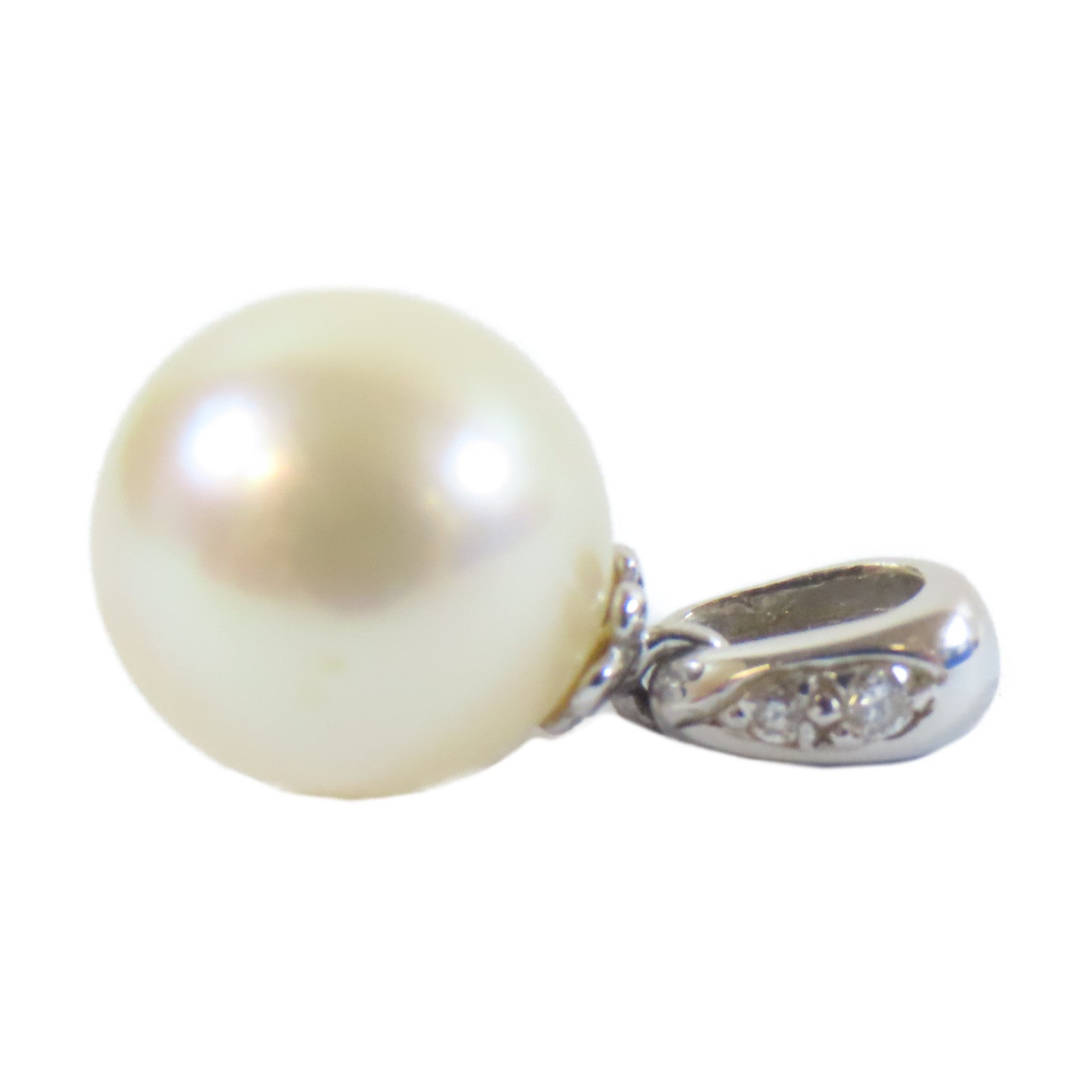 JEWELRY 【激減優惠】18K白金Pearl Top 1.44g珍珠吊墜