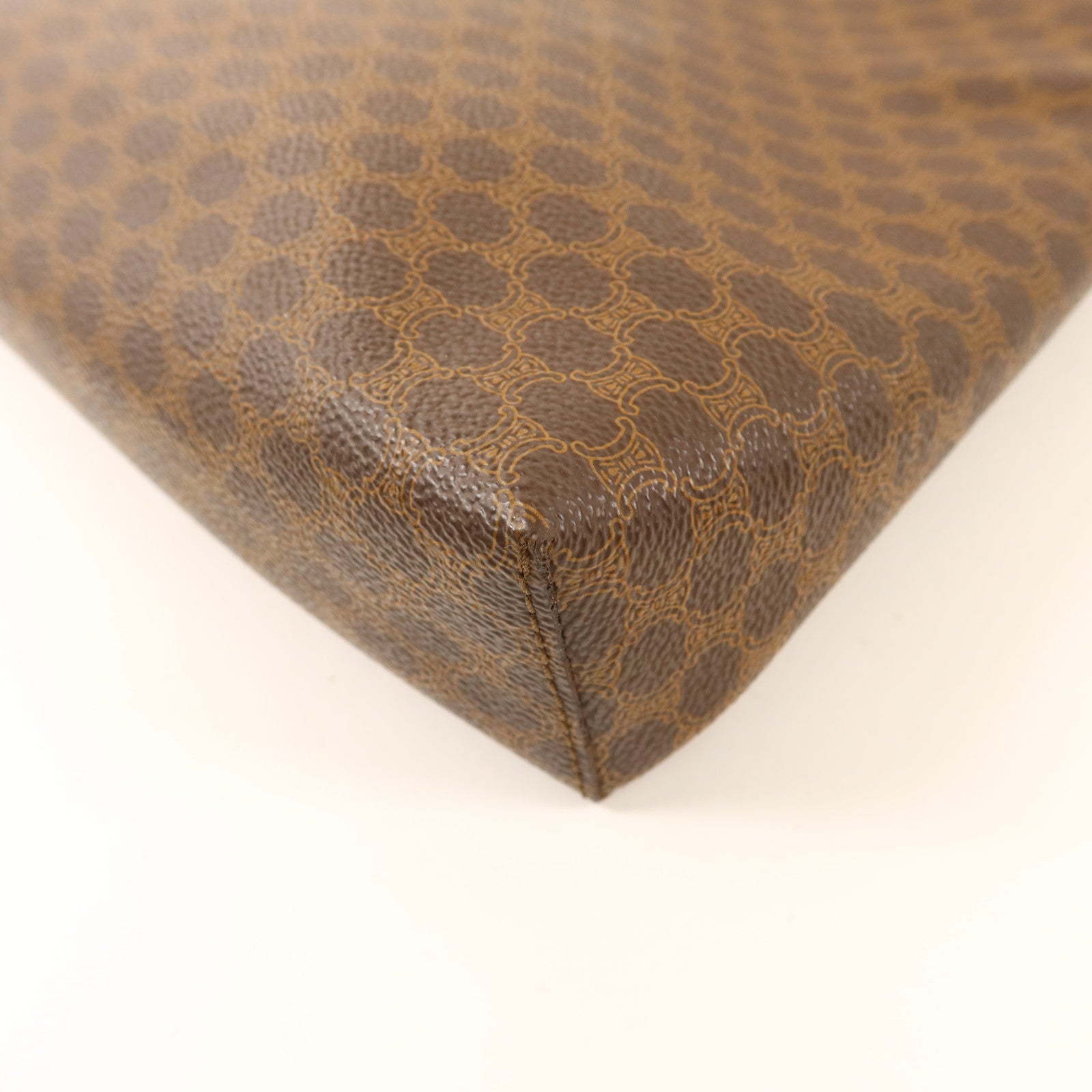 CELINE 塗層帆布Handbag金扣手挽袋