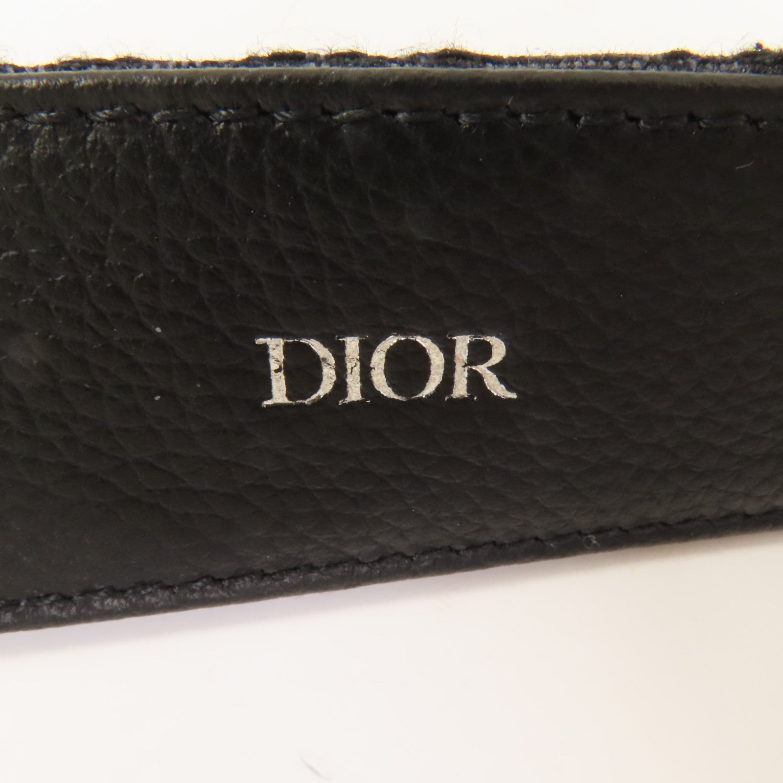 Dior 帆布Casual Melt 35MM DO JAC銀扣皮帶