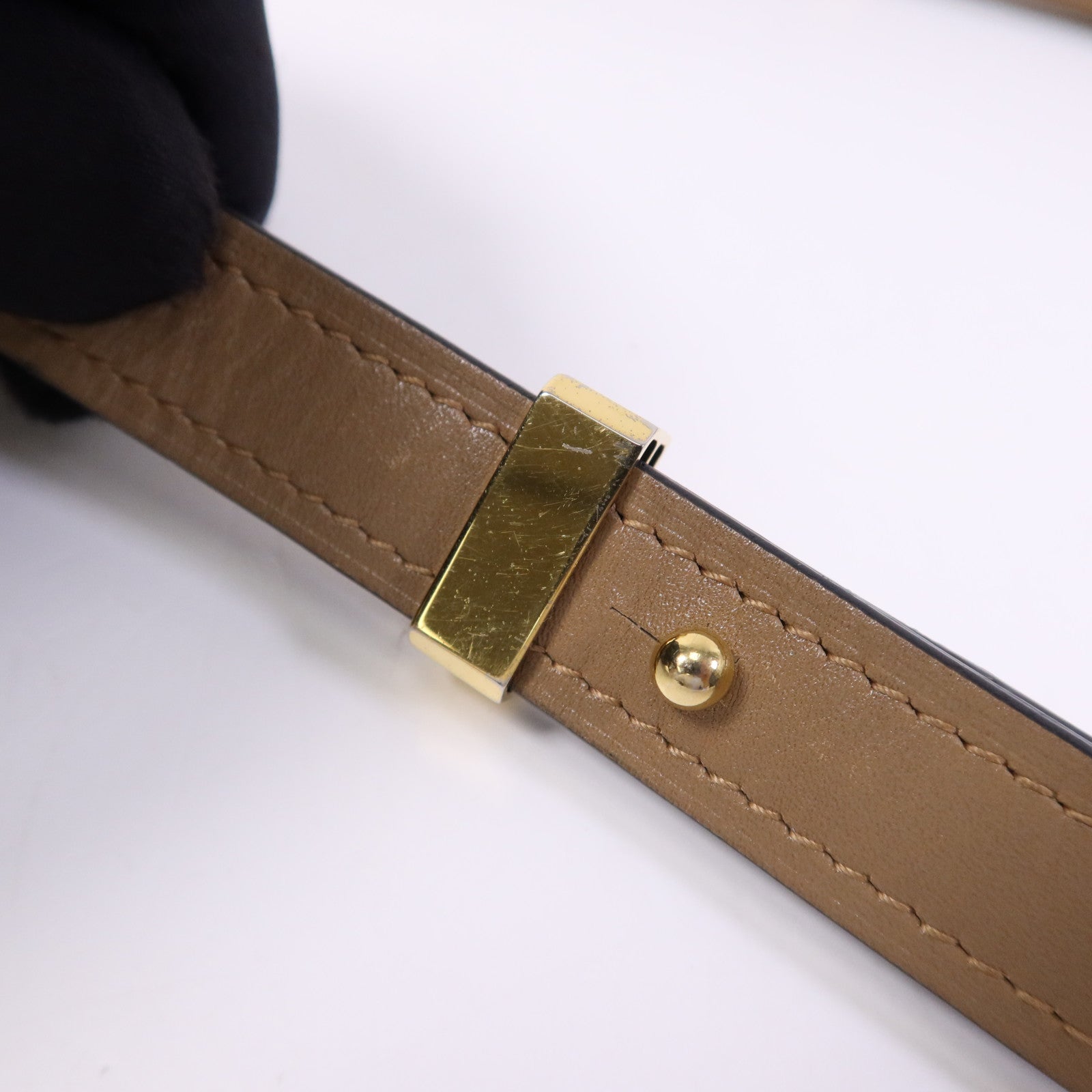 LOEWE 【激減優惠】牛皮皮革Gate金扣手挽袋