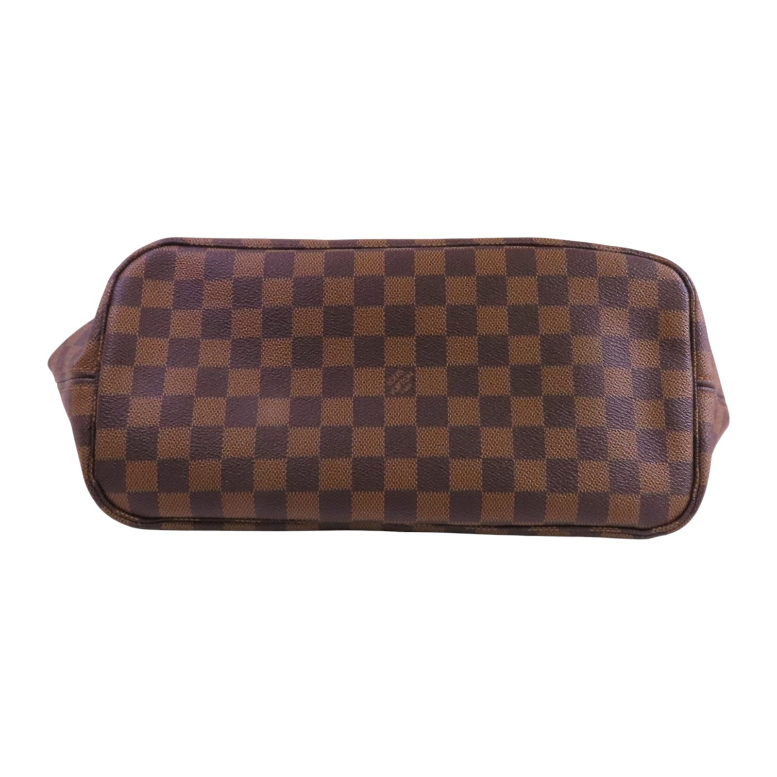 LOUIS VUITTON Damier Ebene Neverfull MM金扣肩背袋