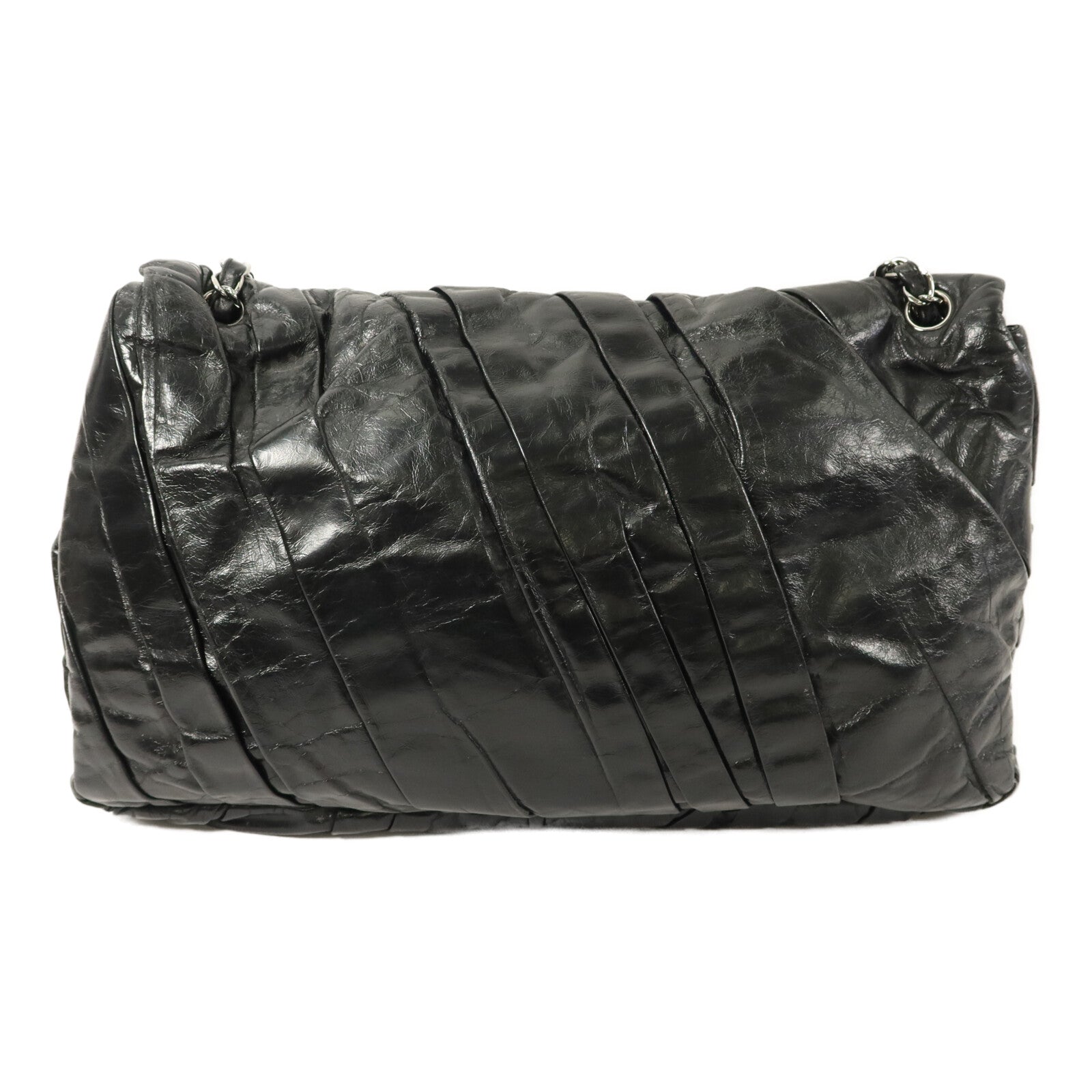 CHANEL 牛皮皮革Twisted Flap Bag鏈帶肩背袋