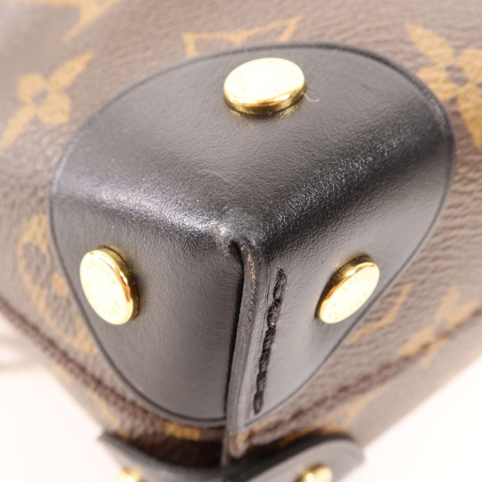 LOUIS VUITTON Monogram Petite Malle Souple金扣手挽肩背兩用袋