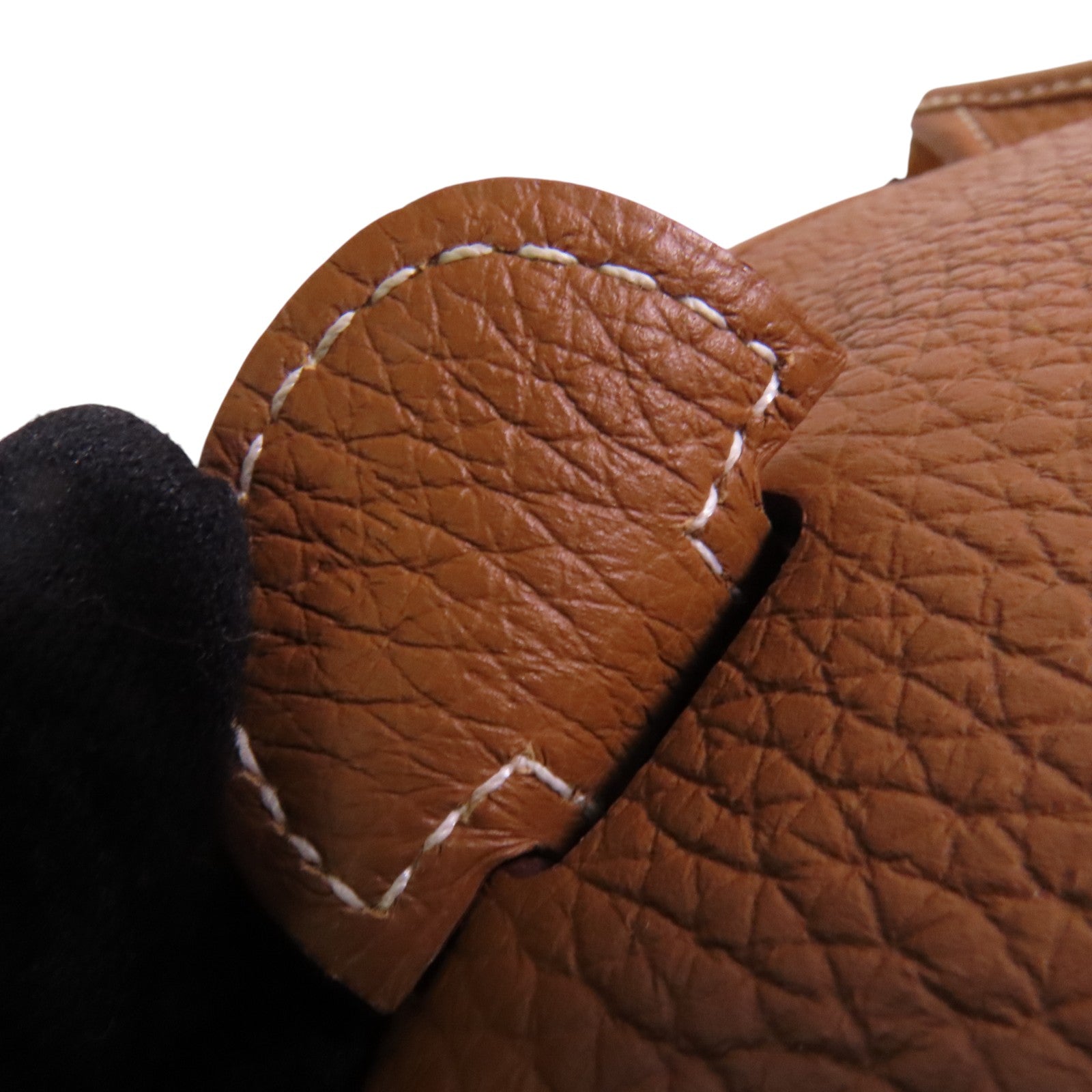 HERMES Clemence皮革Evelyne PM銀扣肩背袋