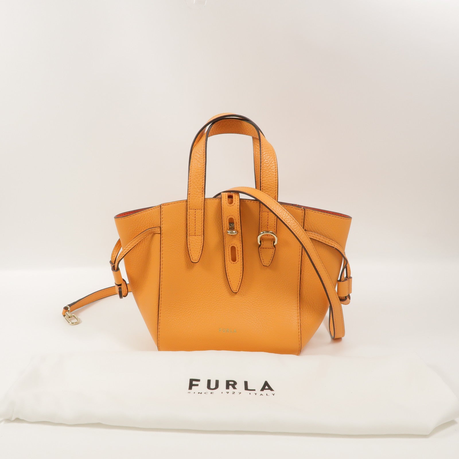 Furla 牛皮皮革2 Way Shoulder手挽肩背兩用袋