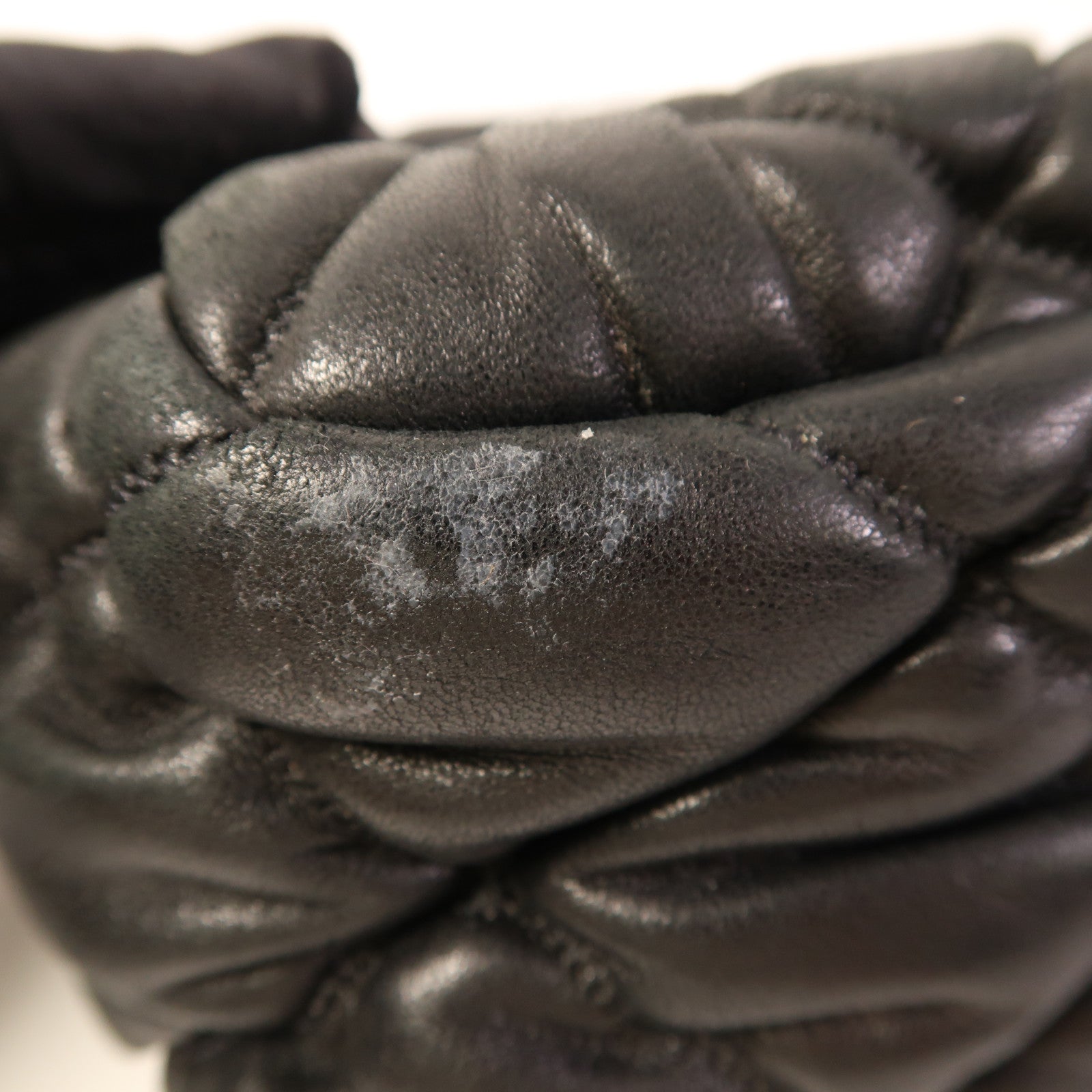 CHANEL 羊皮皮革Chain Shoulder Bag銀扣鏈帶肩背袋