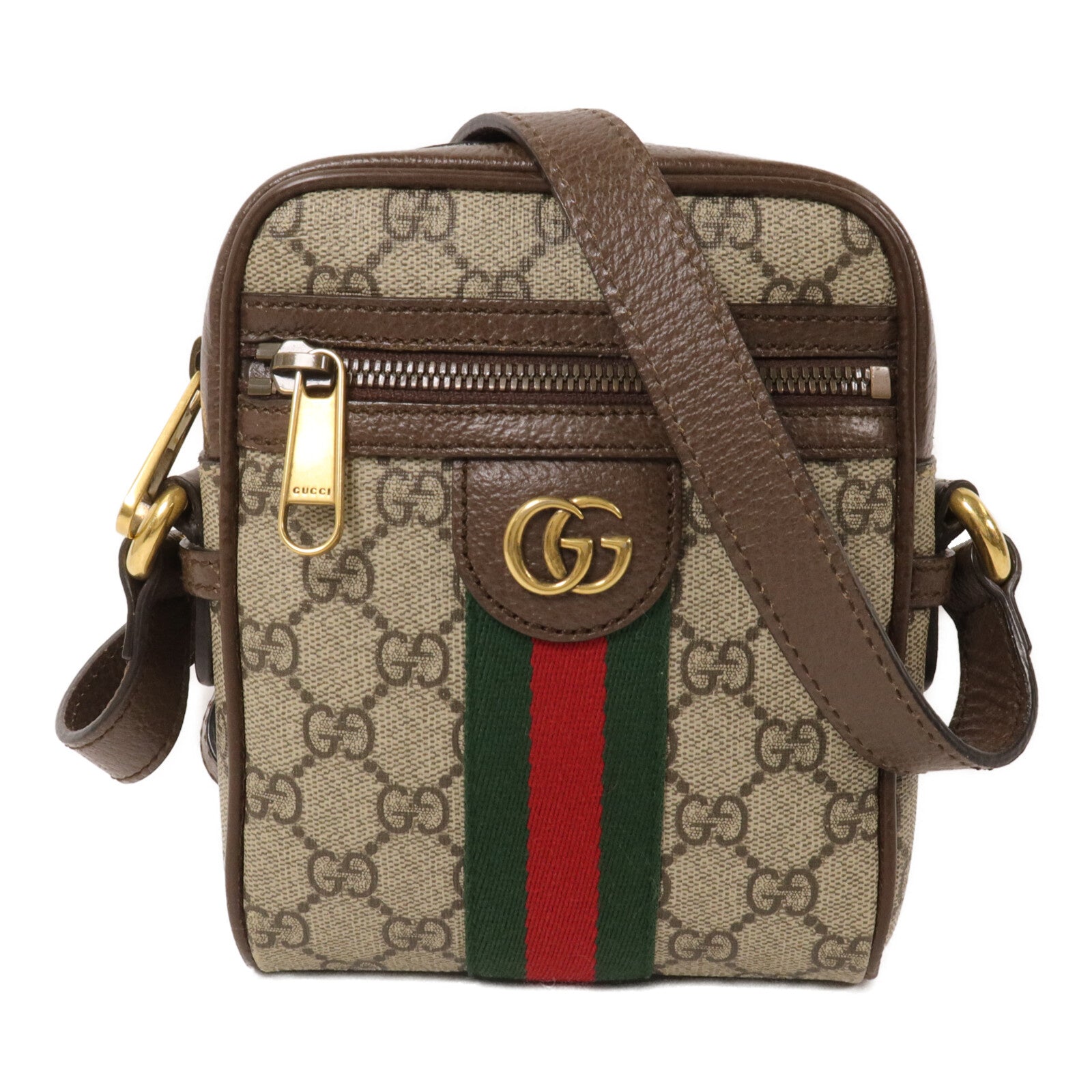 GUCCI 塗層帆布Ophidia Shoulder Bag肩背袋