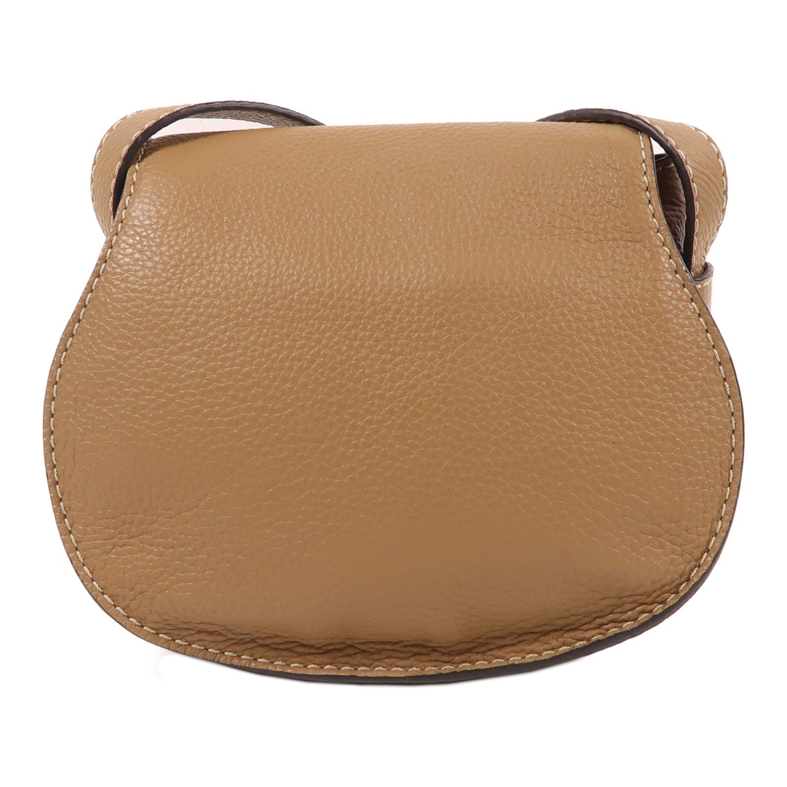 Chloe 牛皮皮革Small Marcie金扣肩背袋啡色
