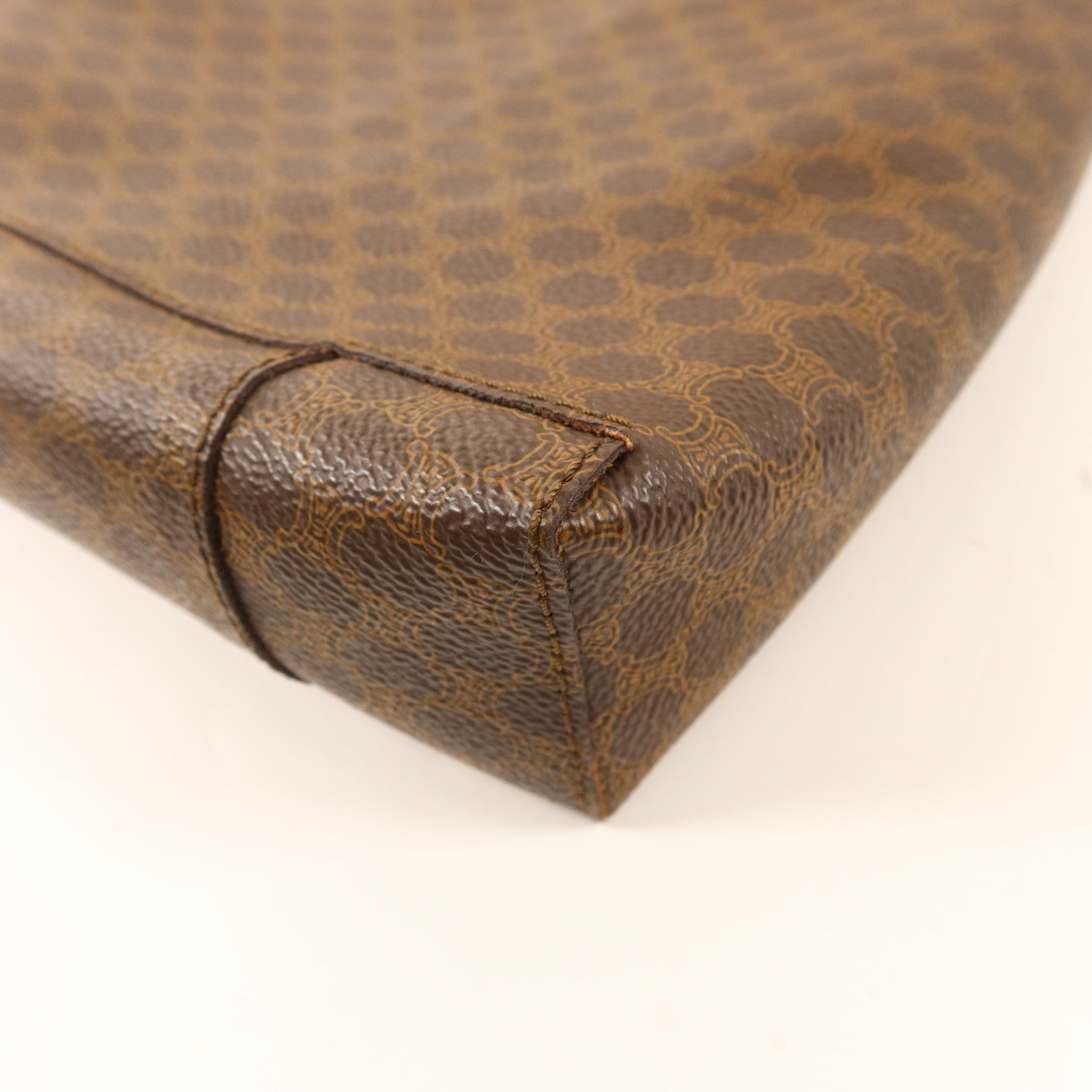 CELINE 塗層帆布Handbag金扣手挽袋