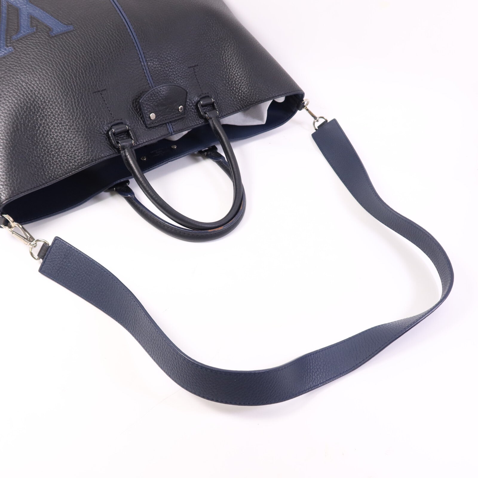 LOUIS VUITTON Taurillon Pernelle銀扣手挽肩背兩用袋