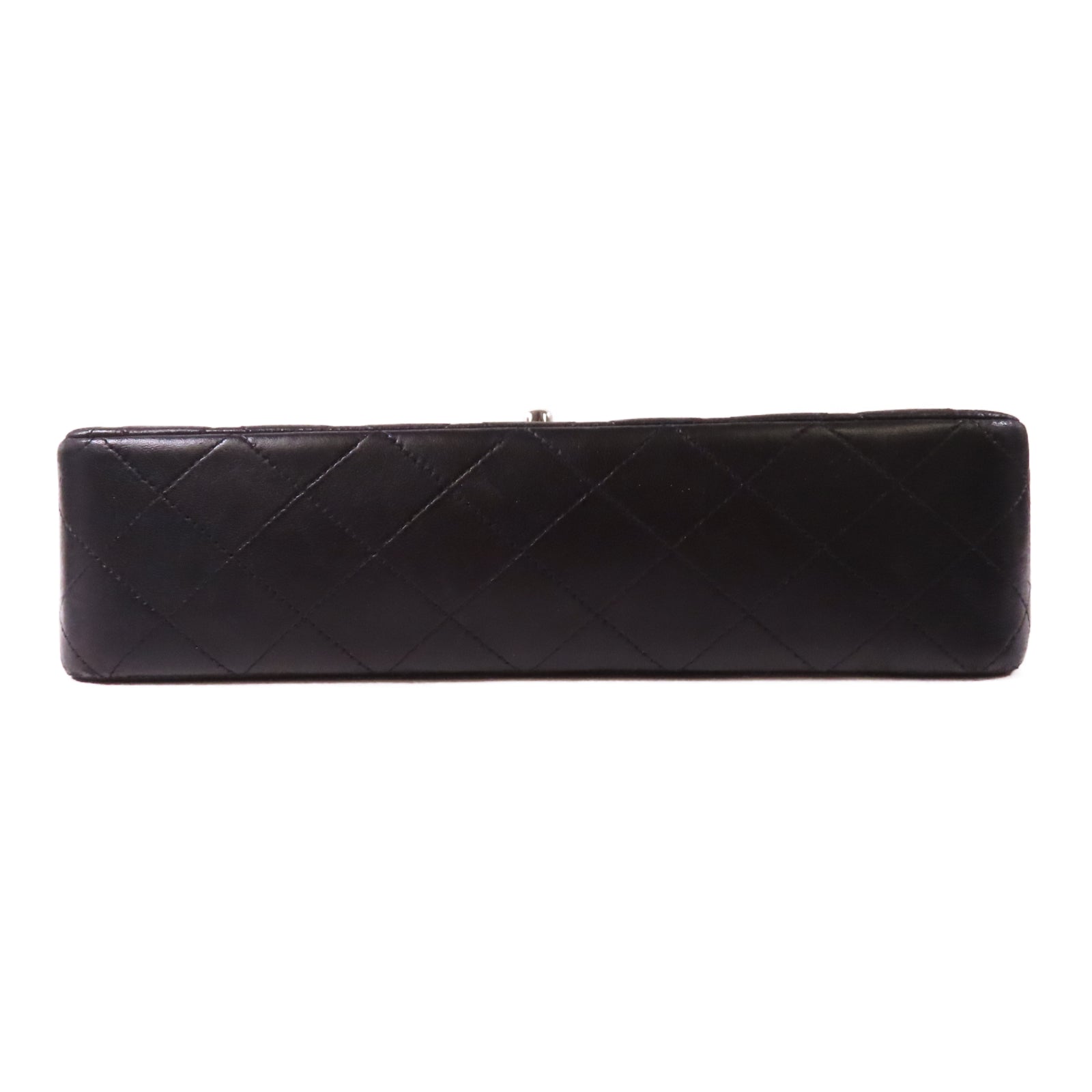 CHANEL 【激減優惠】菱格羊皮皮革Classic Chain Shoulder Bag銀扣鏈帶肩背袋黑色