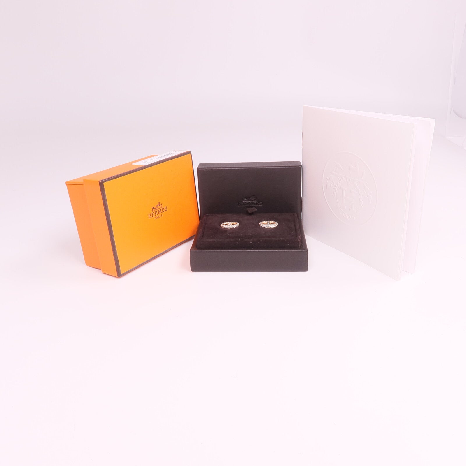 HERMES 18K玫瑰金Farandole Diamond Earrings鑽石耳環