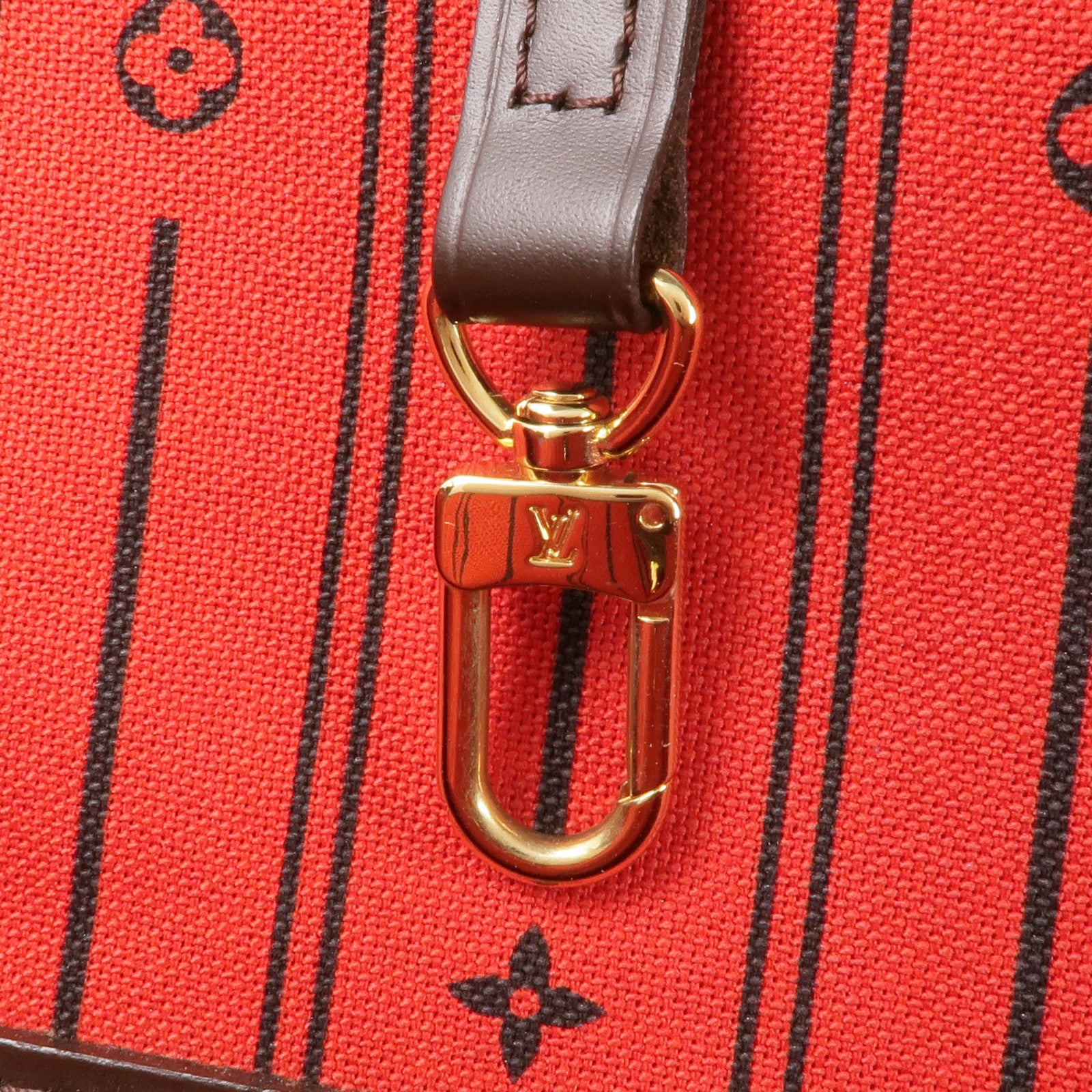 LOUIS VUITTON Damier Neverfull MM金扣肩背袋/手挽袋