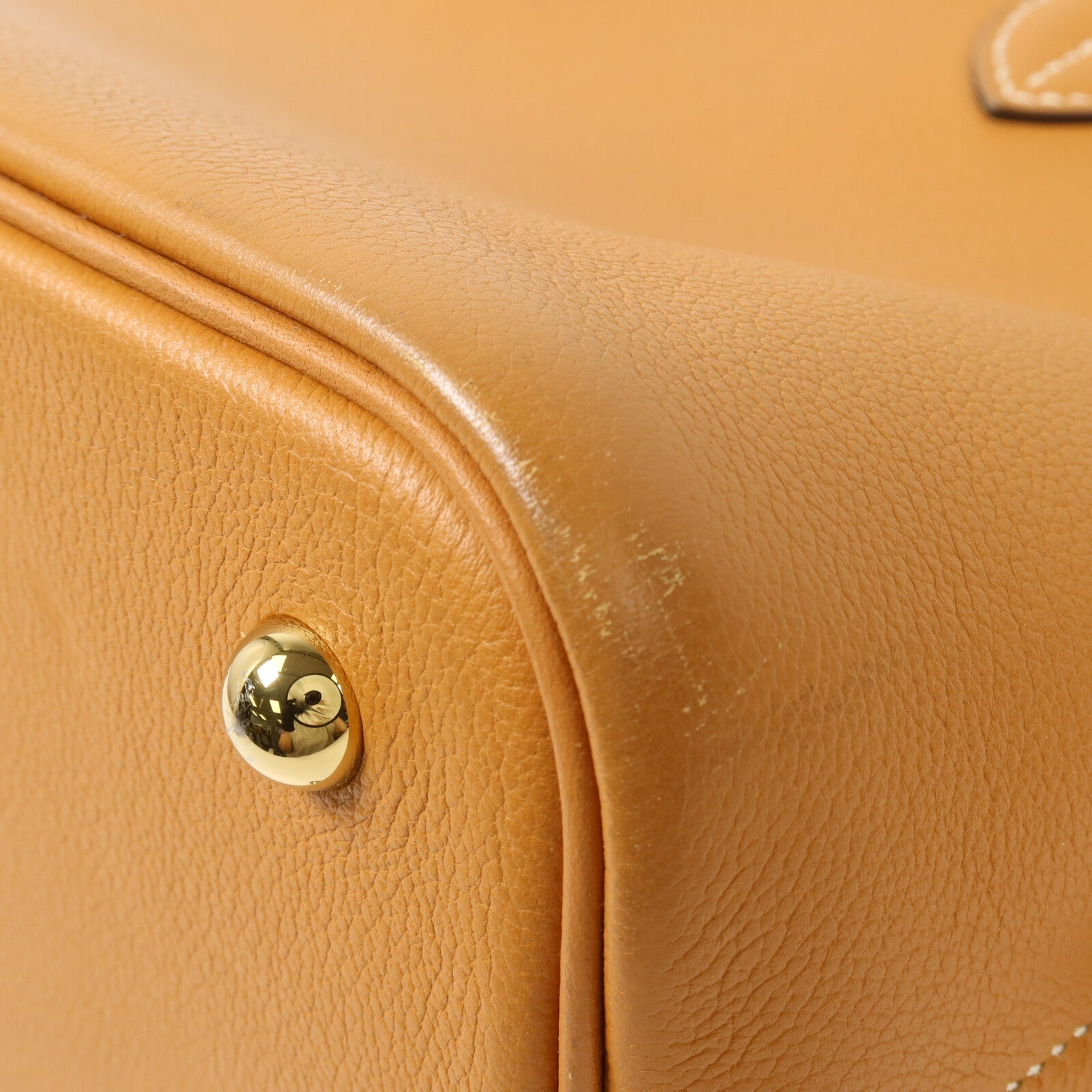 HERMES Novillo皮革Bolide 1923 30手挽肩背兩用袋Gold