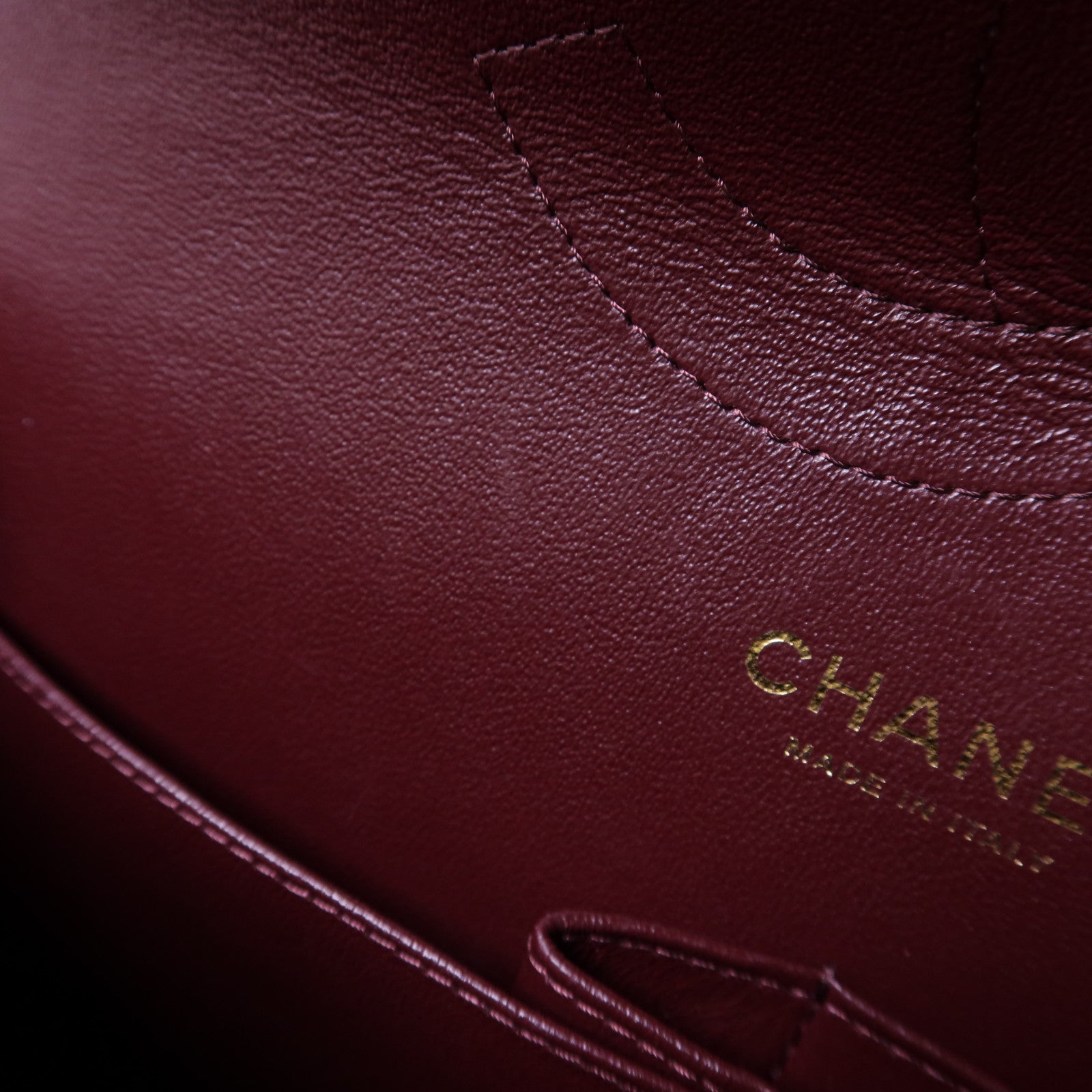 CHANEL 牛皮皮革Large Classic金扣鏈帶肩背袋