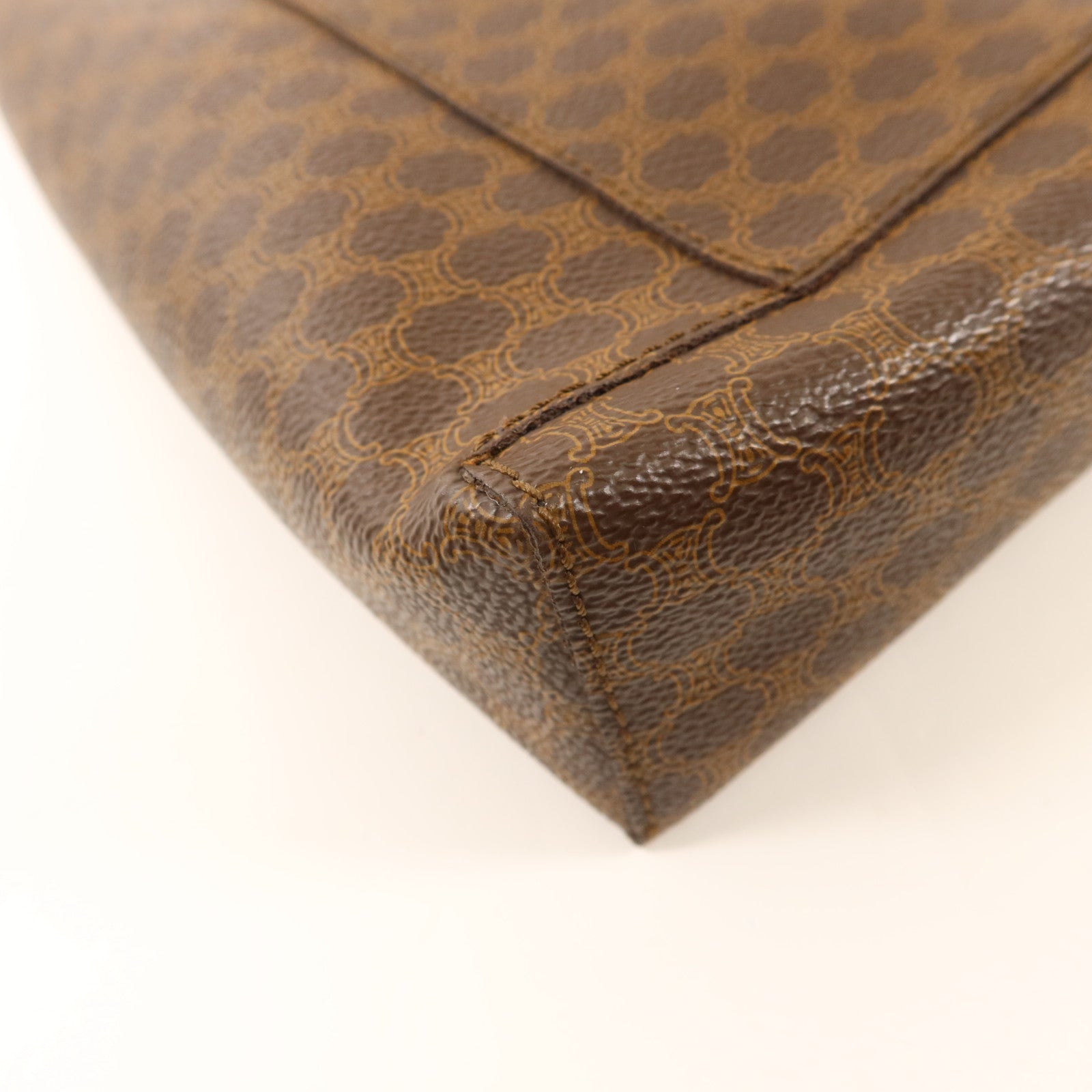 CELINE 塗層帆布Handbag金扣手挽袋