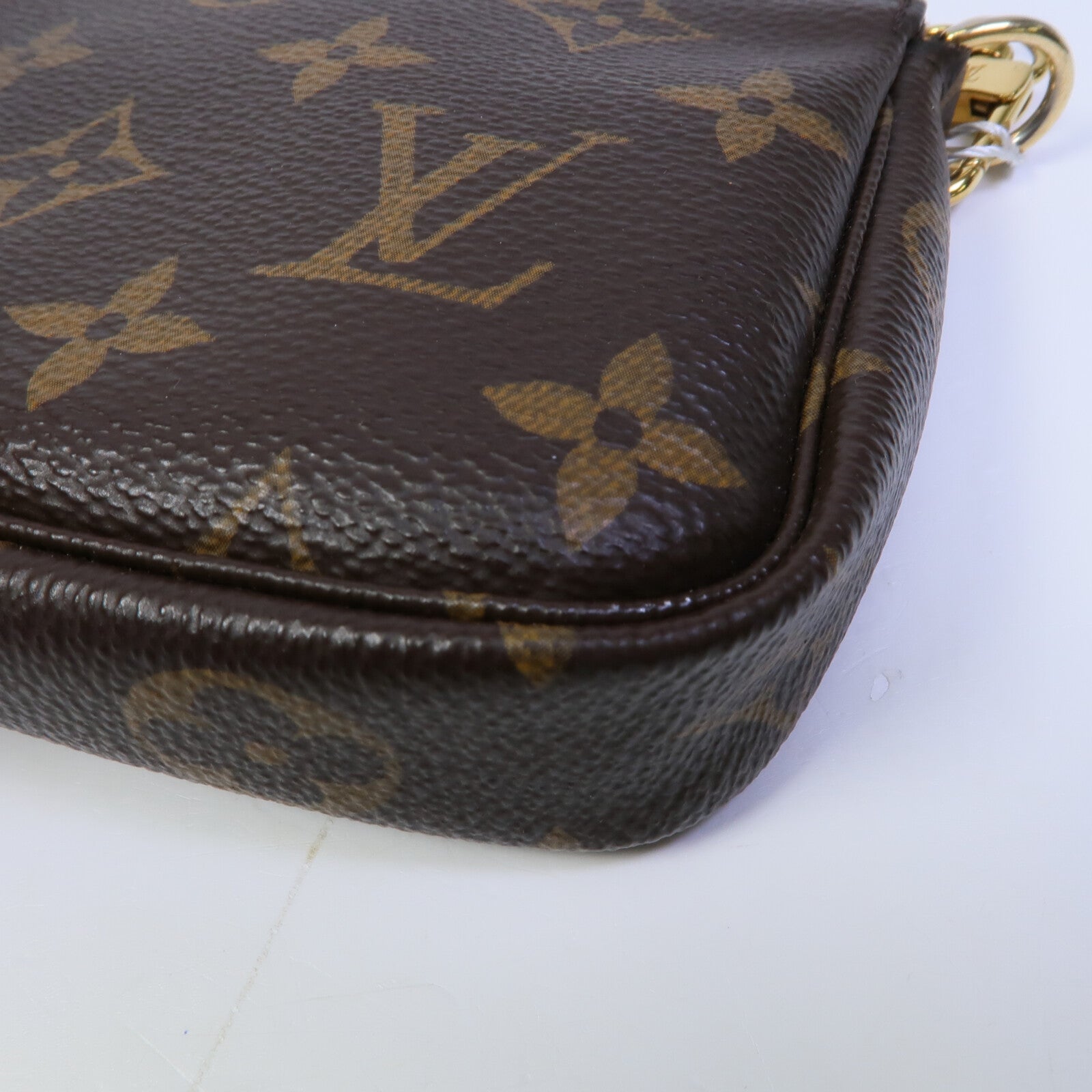 LOUIS VUITTON Monogram Mini Pochette Accessoires鏈帶手挽袋