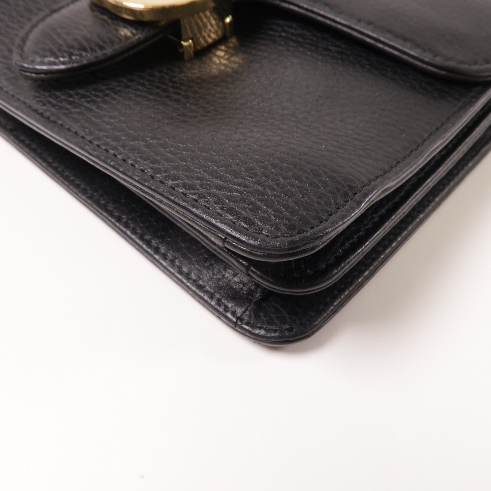 GUCCI 【激減優惠】牛皮皮革Shoulder Bag金扣肩背袋