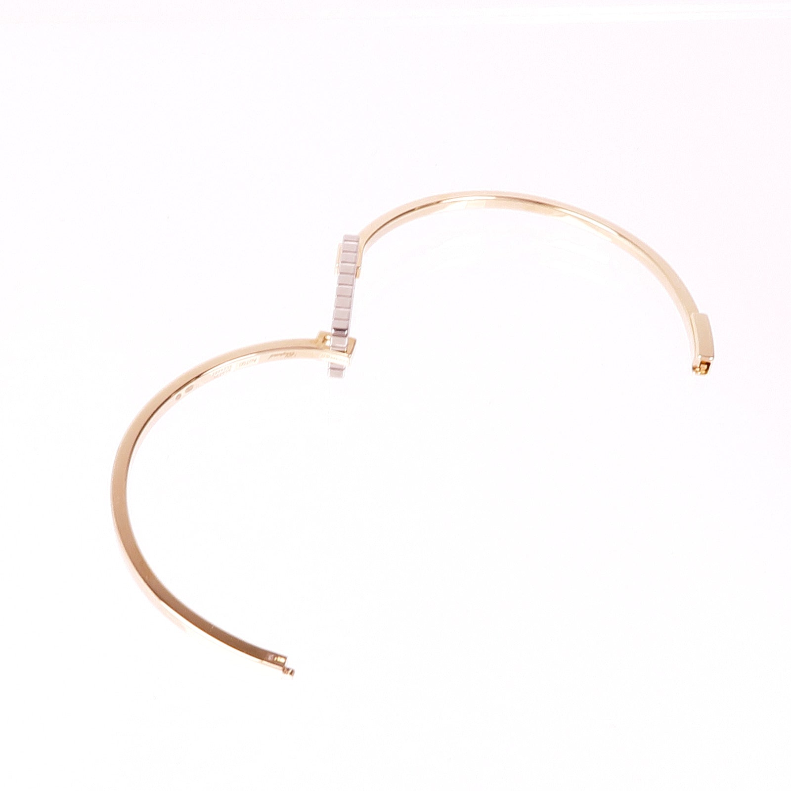 Chopard 18K玫瑰金/白金Ice Cube Bracelet S手鐲