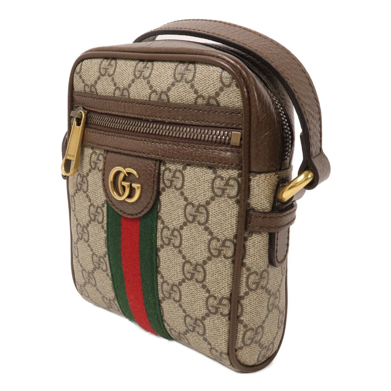 GUCCI 塗層帆布Ophidia Shoulder Bag肩背袋