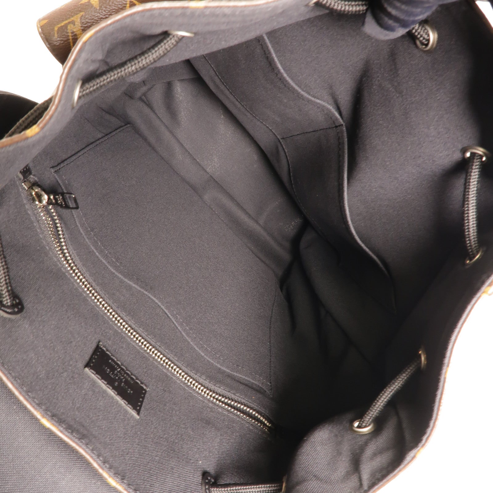 LOUIS VUITTON Monogram Macassar Christopher MM銀扣背包