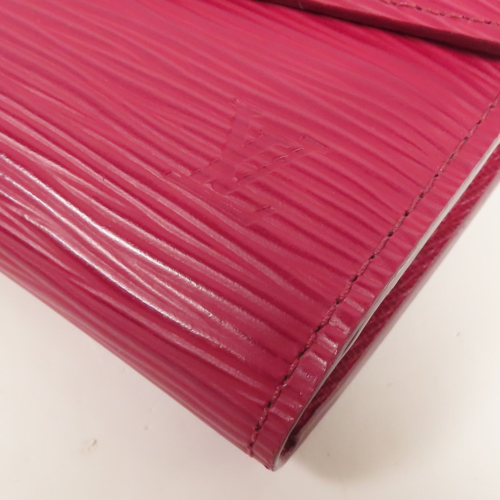 LOUIS VUITTON LV SHW Long Wallet M60580 Epi Leather Red