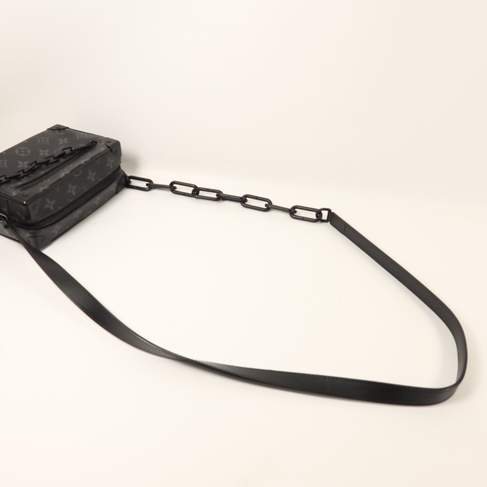 LOUIS VUITTON Monogram Eclipse Mini Soft Trunk肩背袋