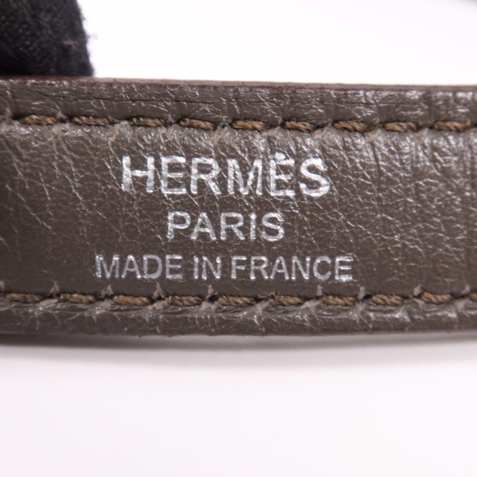 HERMES Evencolor皮革Kelly 32銀扣手挽肩背兩用袋Etain