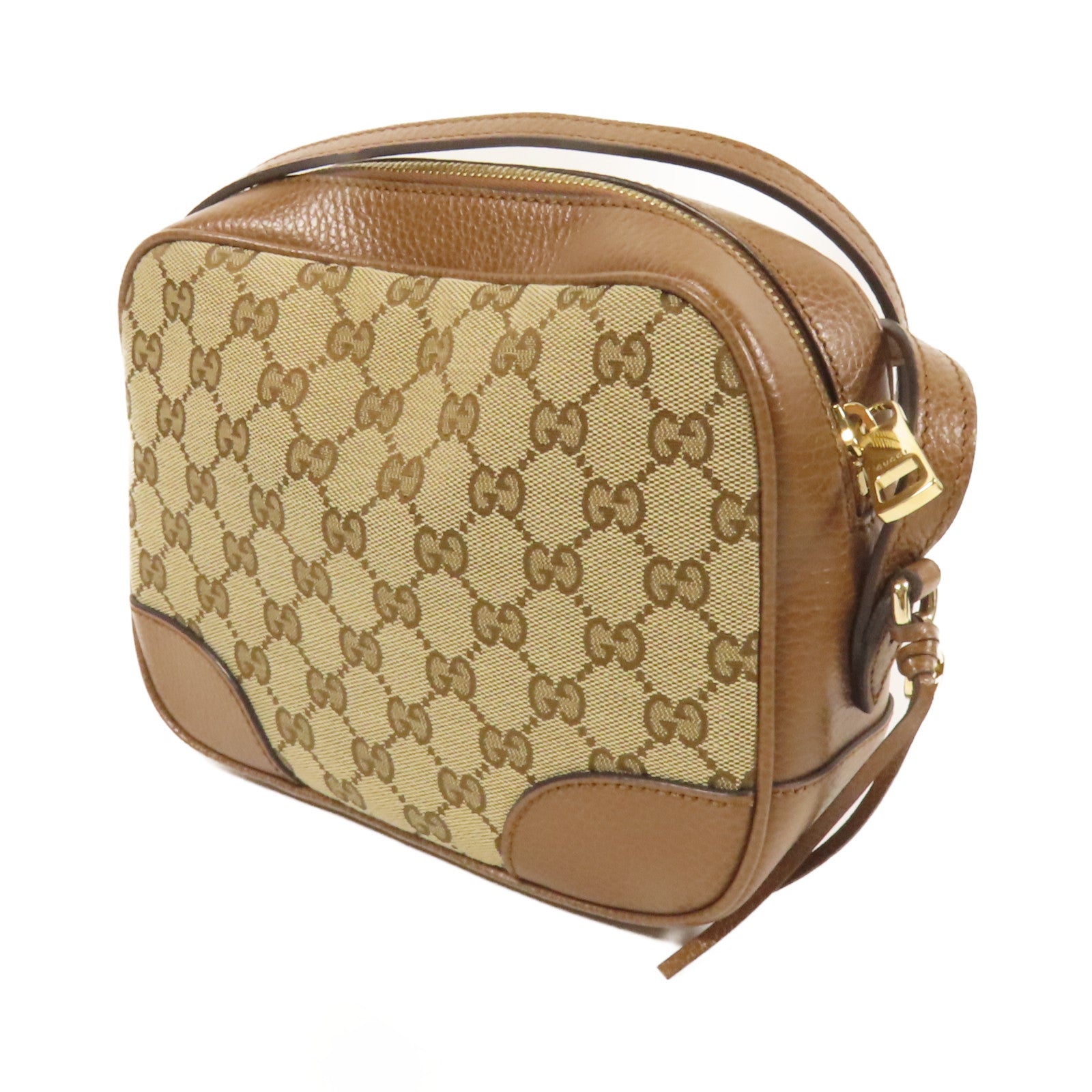 GUCCI 帆布Shoulder Bag金扣肩背袋