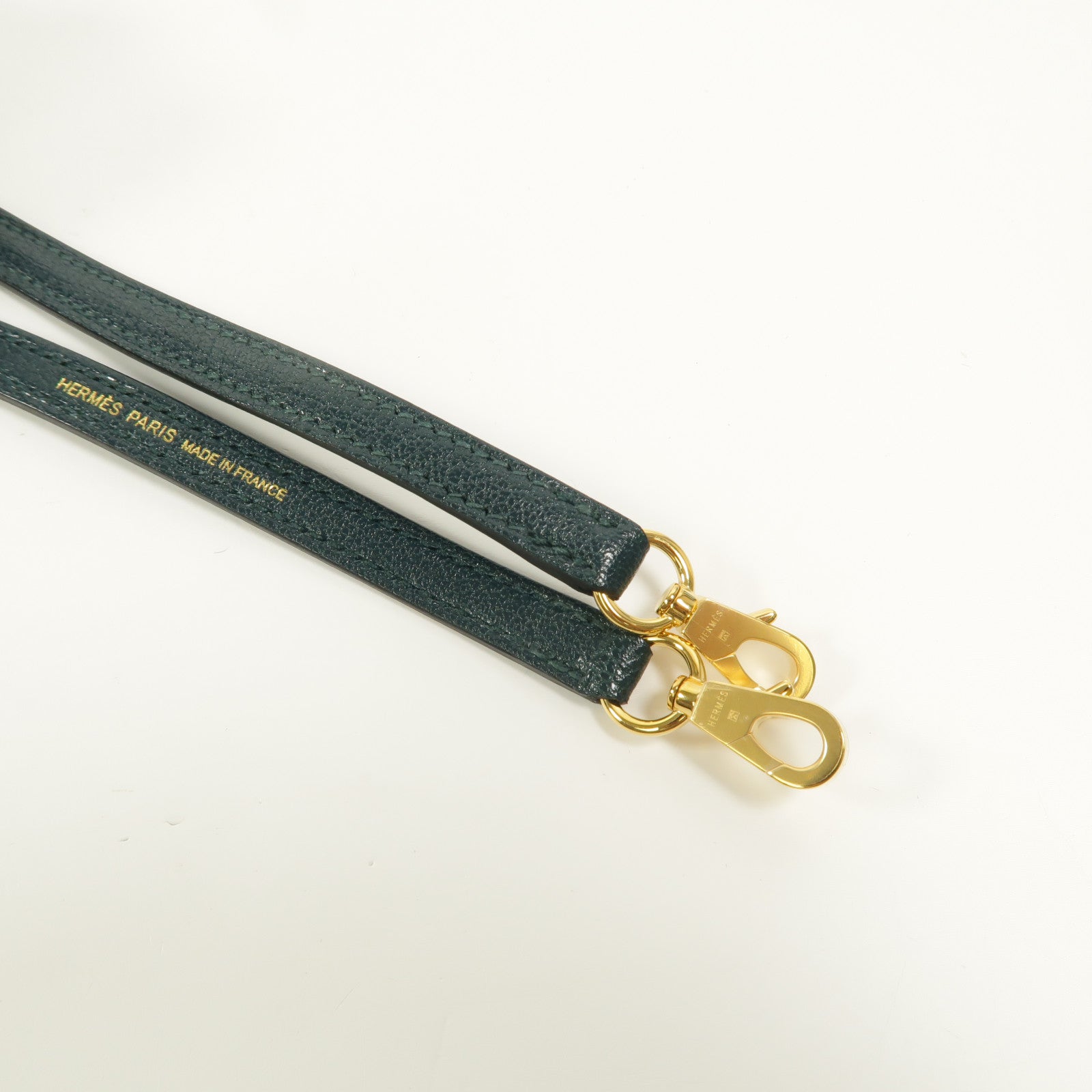 HERMES Chevre皮革/蜥蝪皮革Mini Kelly II Touch手挽肩背兩用袋Vert Cypres/Ombre