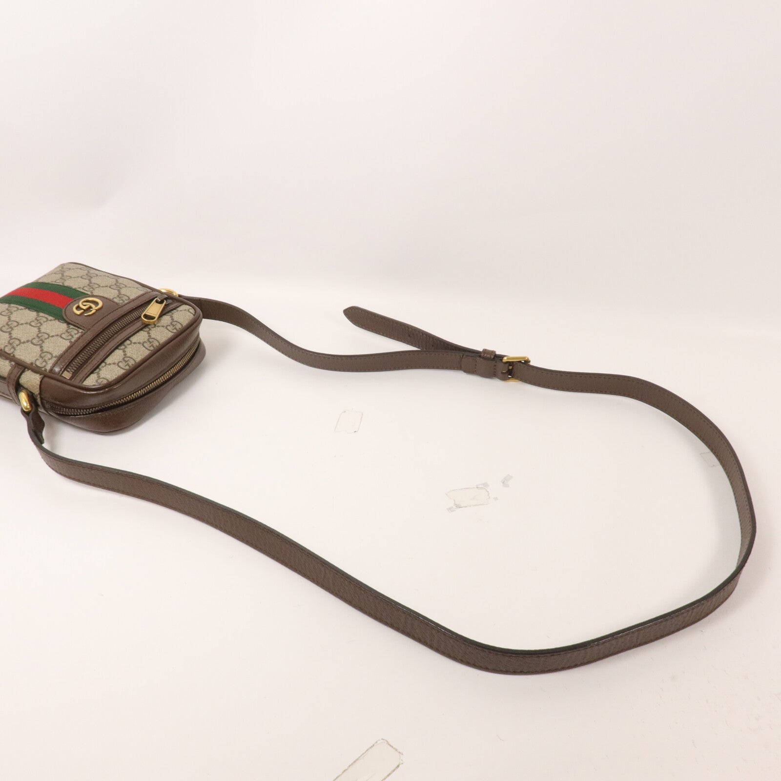 GUCCI 塗層帆布Ophidia Shoulder Bag肩背袋