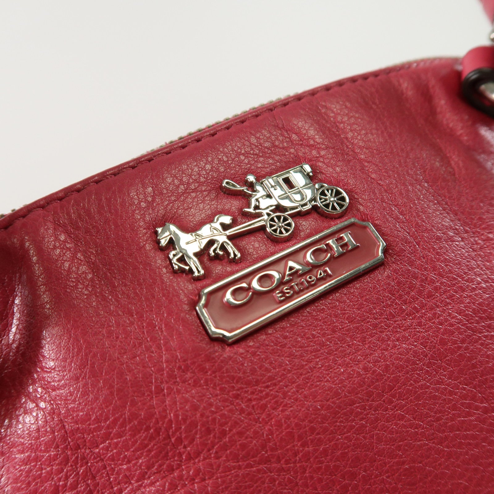 COACH 牛皮皮革2 Way Shoulder手挽肩背兩用袋