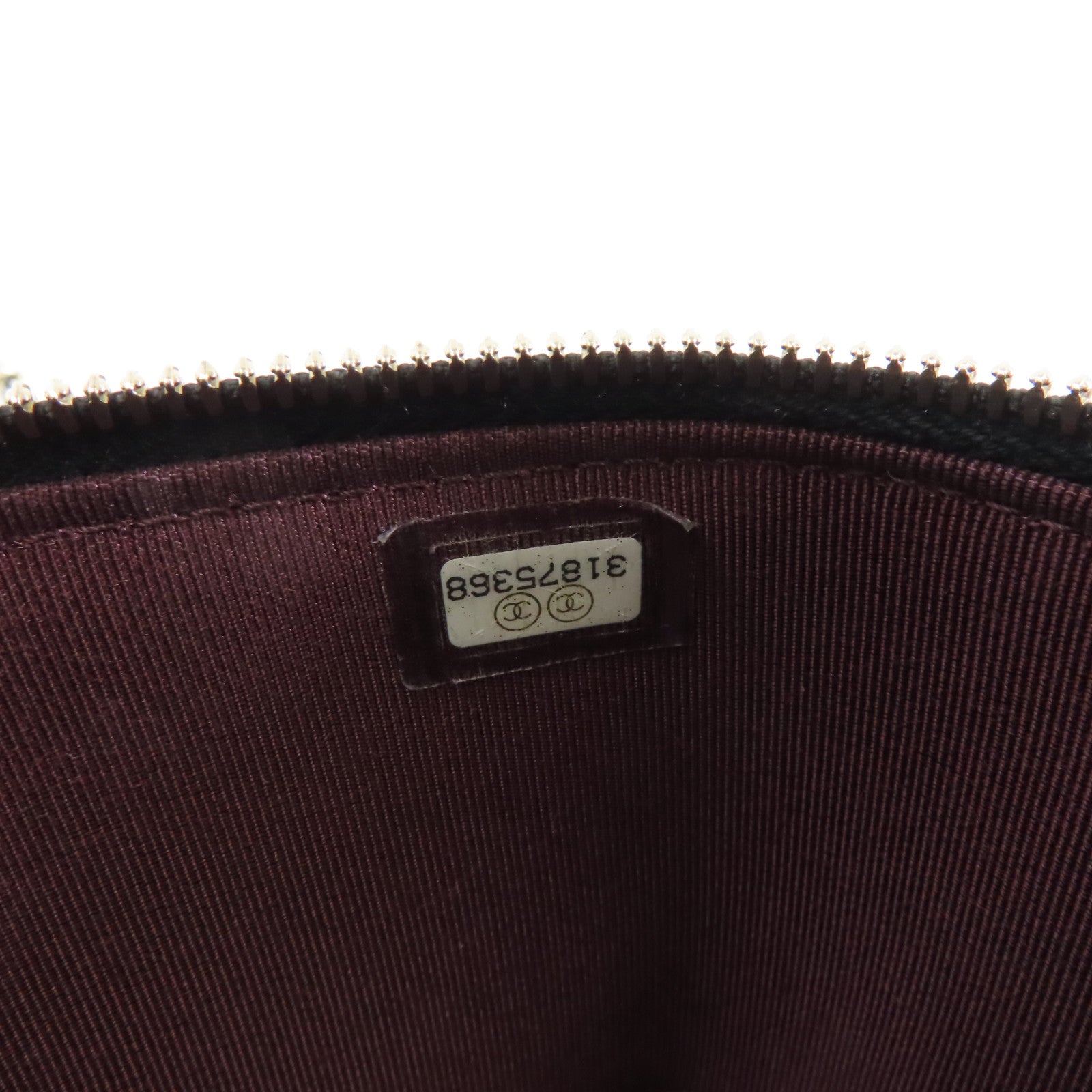 CHANEL 菱格牛皮皮革Vanity Case金扣鏈帶肩背袋黑色