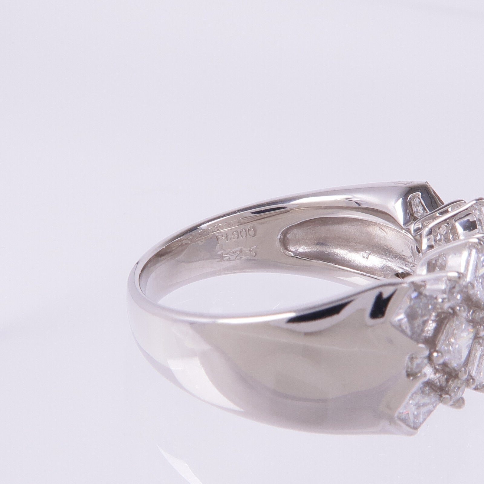 JEWELRY PT900鉑金Diamond Ring鑽石戒指US#6.5