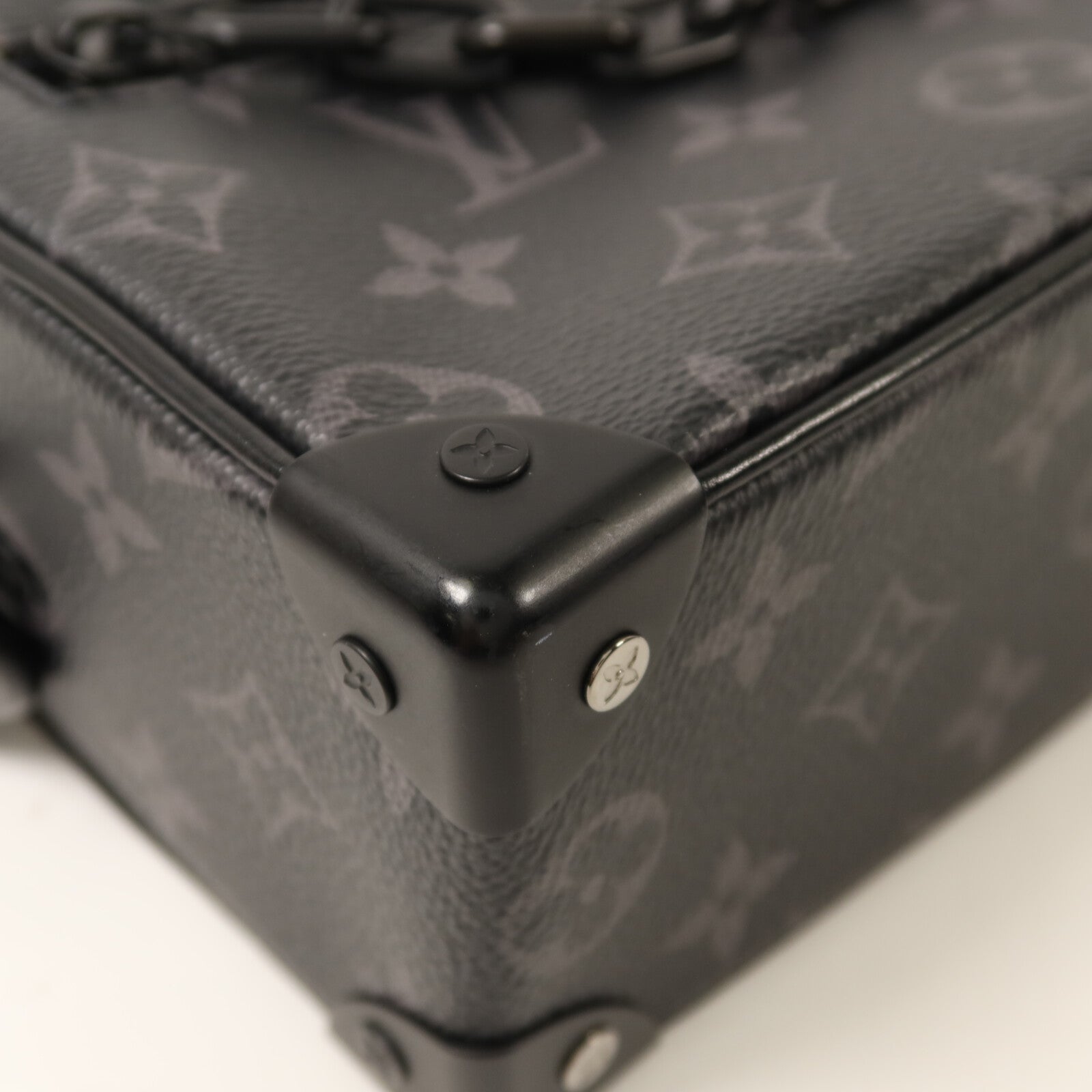LOUIS VUITTON Monogram Eclipse Mini Soft Trunk肩背袋