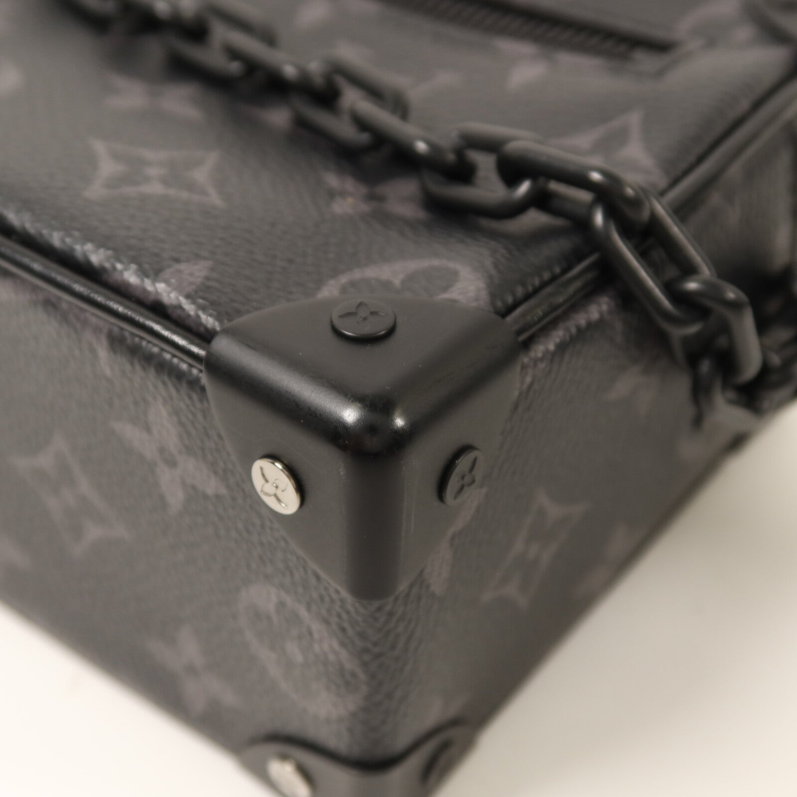 LOUIS VUITTON Monogram Eclipse Mini Soft Trunk肩背袋