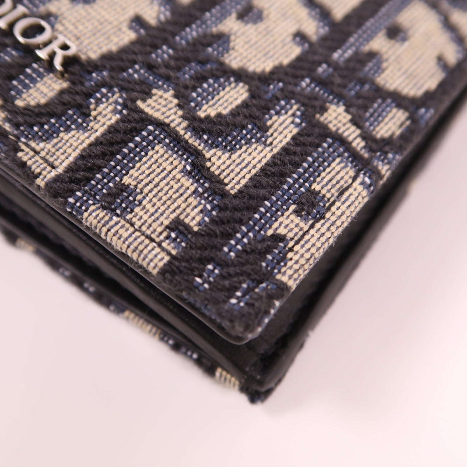 Dior 帆布Long Wallet銀扣長錢包