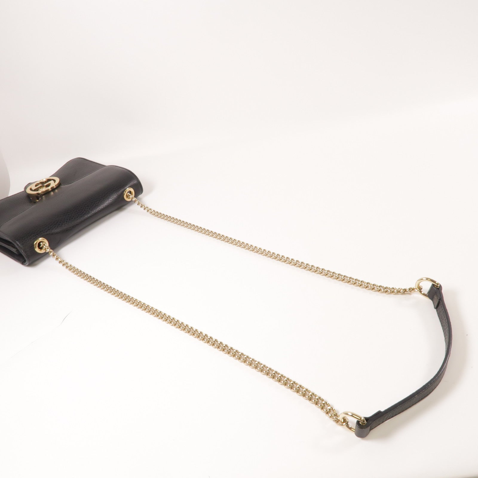 GUCCI 【激減優惠】牛皮皮革Shoulder Bag金扣肩背袋