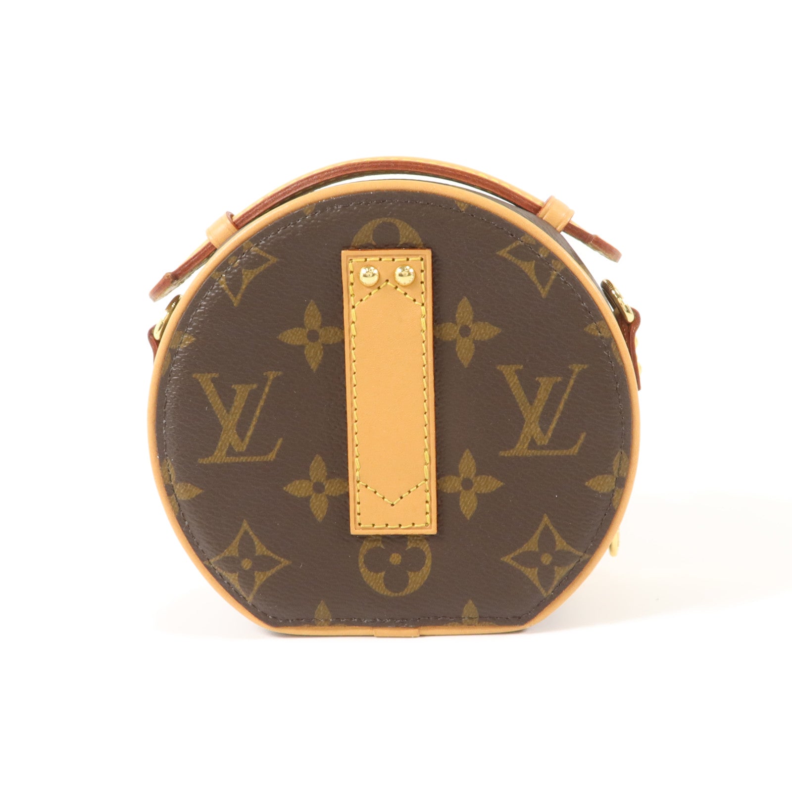 LOUIS VUITTON Monogram Mini Boite Chapeau金扣手挽肩背兩用袋