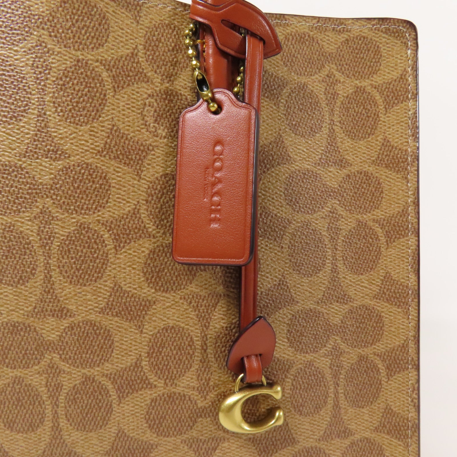 COACH 塗層帆布Shoulder Bag金扣手挽肩背兩用袋