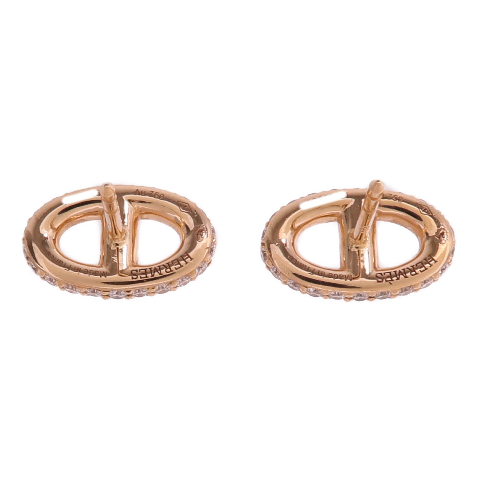 HERMES 18K玫瑰金Farandole Diamond Earrings鑽石耳環
