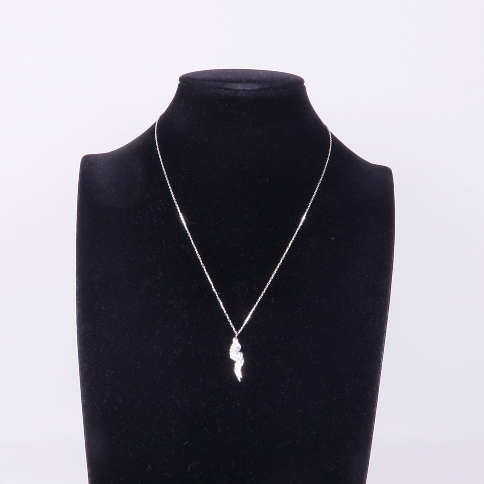 CARTIER 18K白金Parrot Motif Diamond Necklace鑽石項鍊
