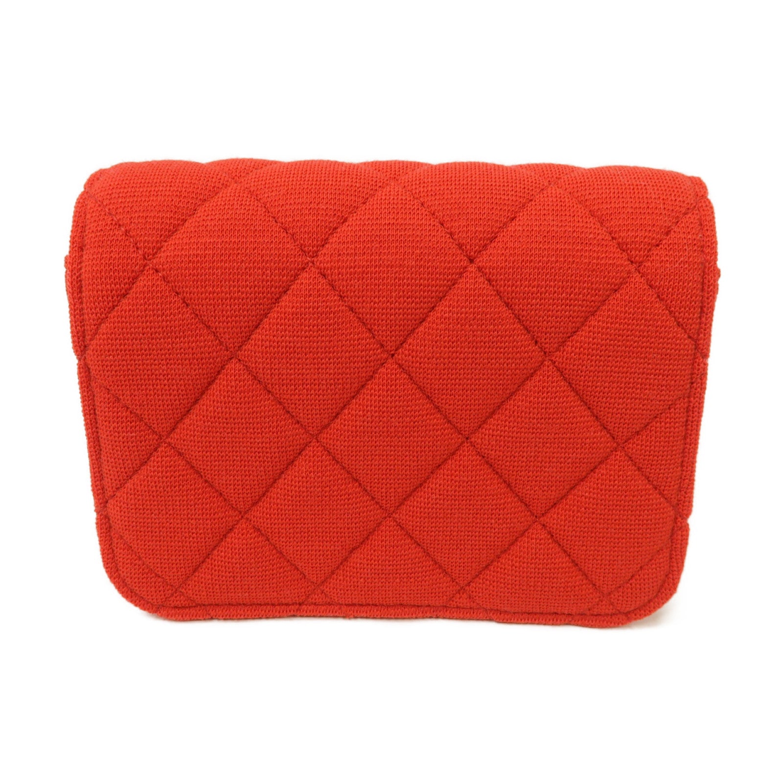 CHANEL 布料Chain Shoulder Bag金扣鏈帶肩背袋紅色/粉紅色
