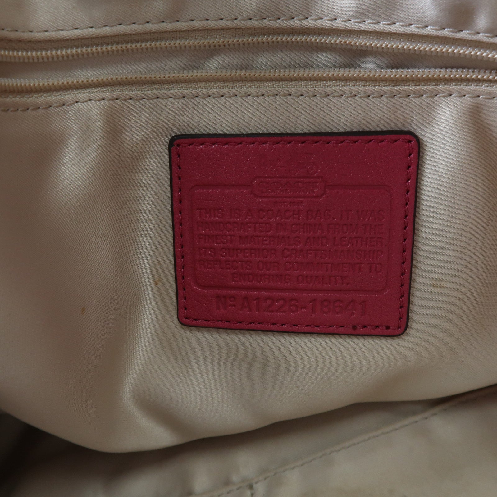 COACH 牛皮皮革2 Way Shoulder手挽肩背兩用袋