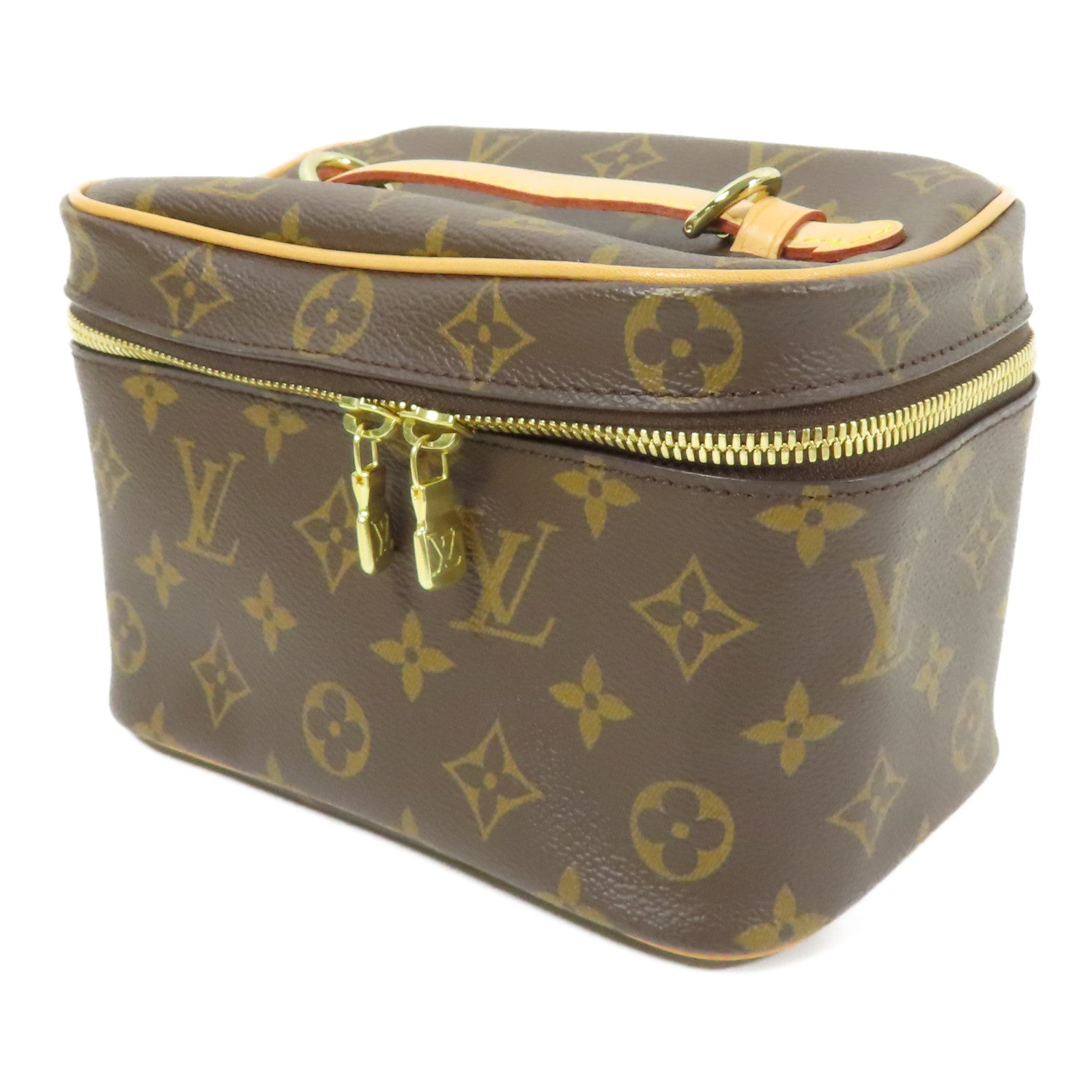 LOUIS VUITTON LV GHW Nice Mini Vanity Bag HandBag M44495 Monogram Brown
