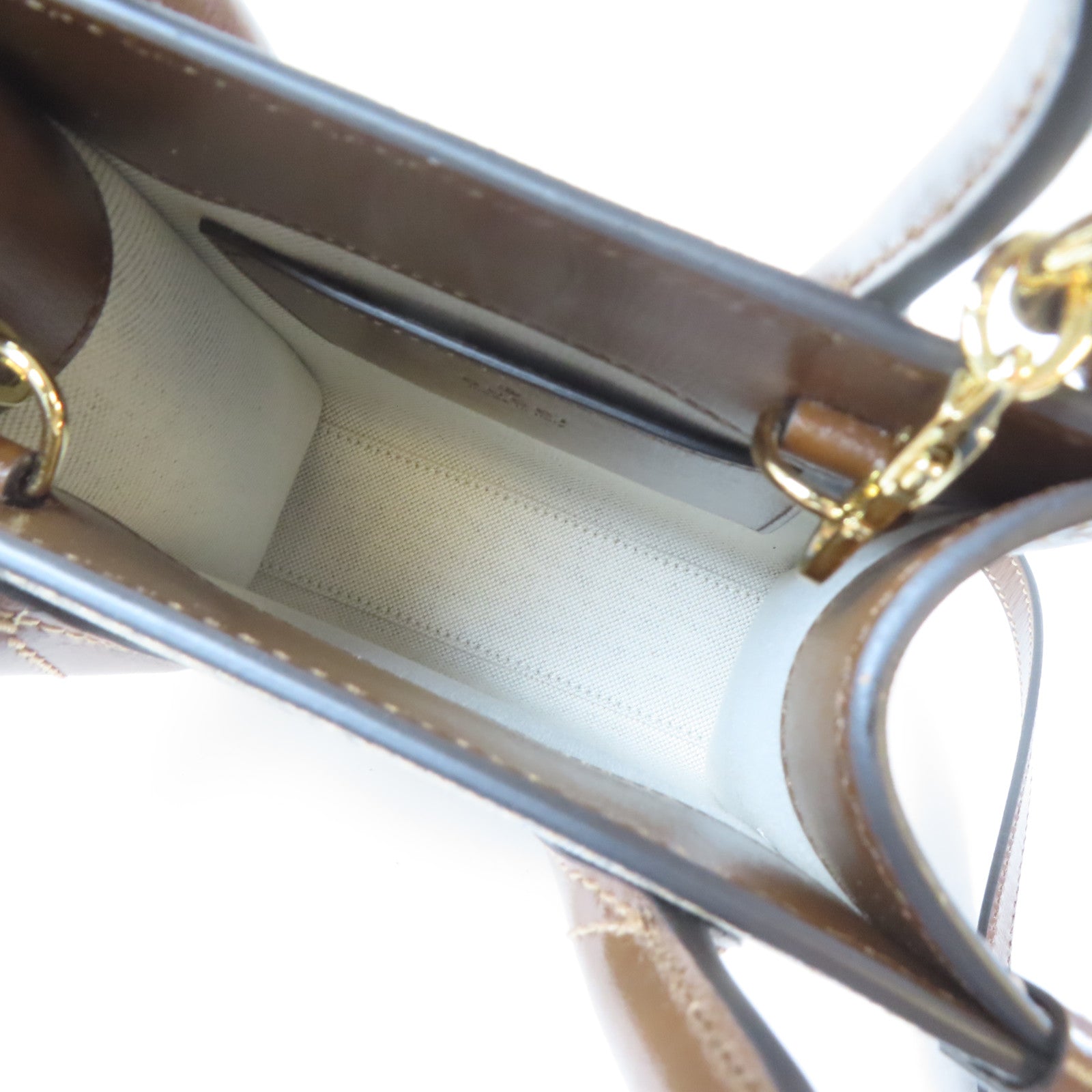 GUCCI 【激減優惠】塗層帆布Mini Tote Bag Interlocking G金扣手挽肩背兩用袋啡色