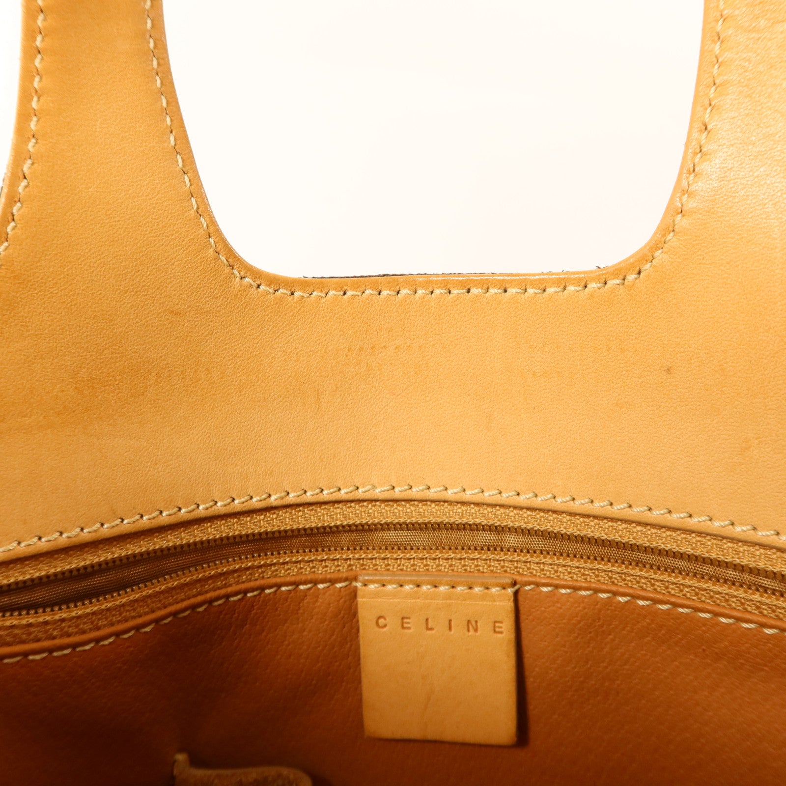 CELINE 塗層帆布Handbag金扣手挽袋